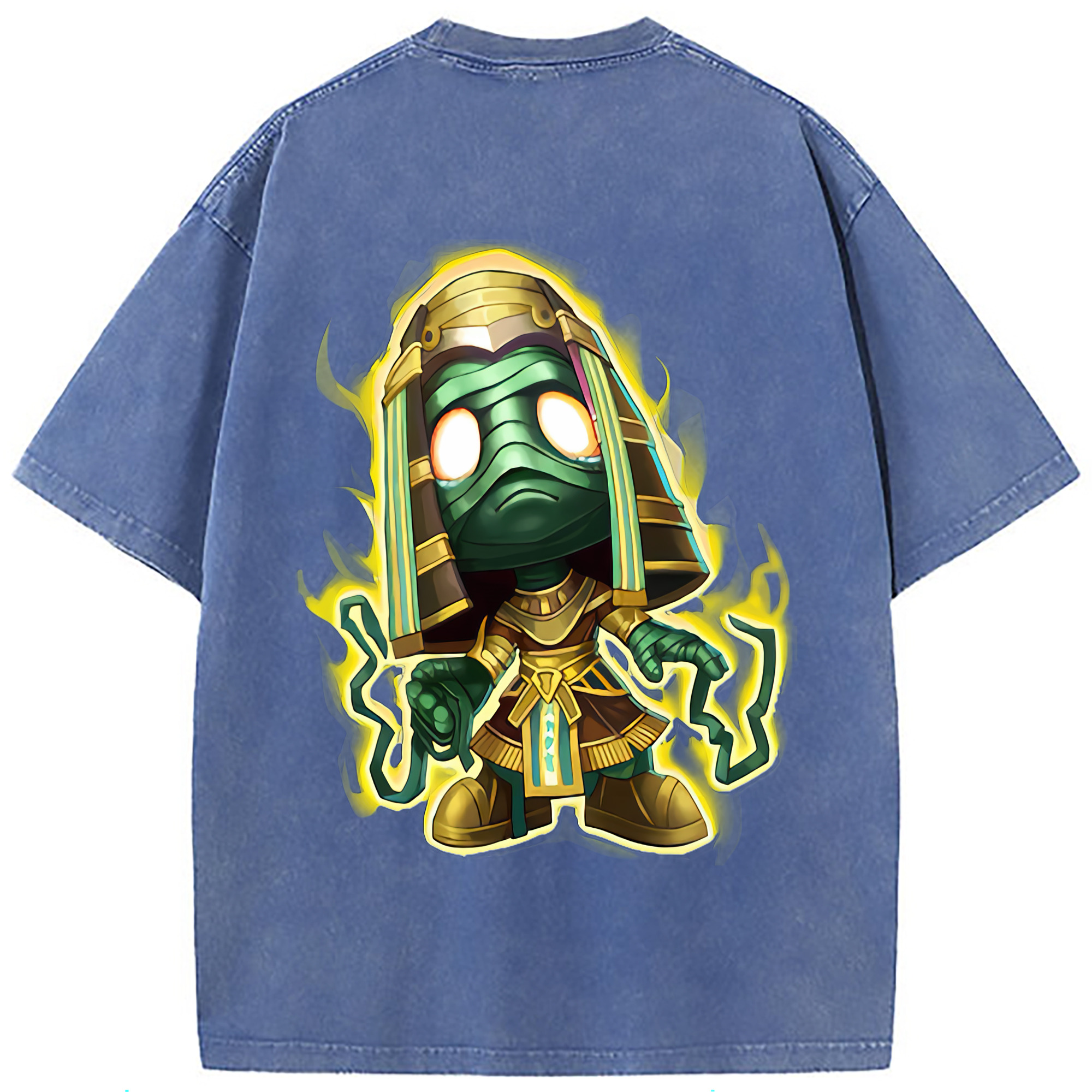 （画像用） リーグ・オブ・レジェンド League of Legends LOL 綿100% ヴィンテージ風 半袖Tシャツ（背面プリント）