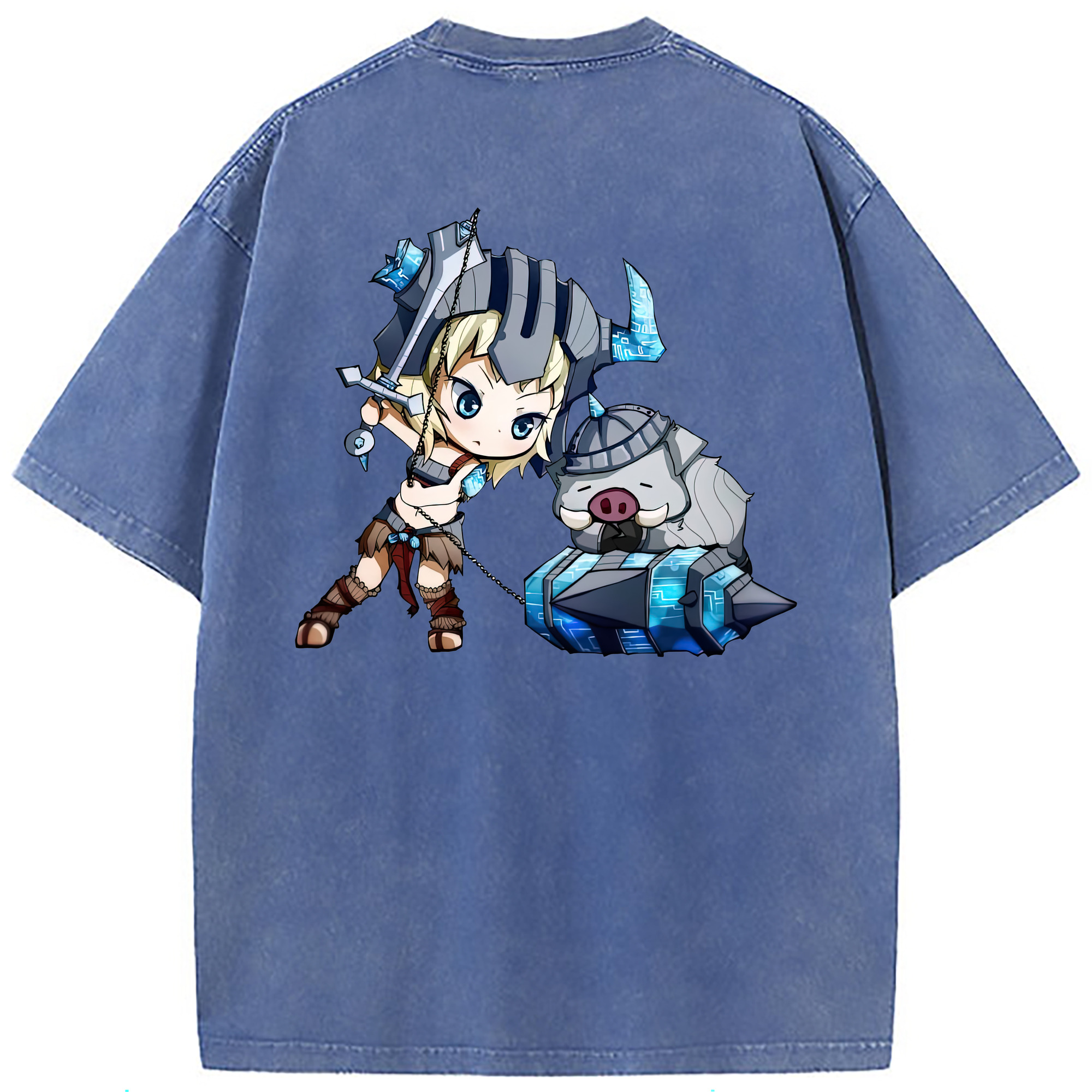 （画像用） リーグ・オブ・レジェンド League of Legends LOL 綿100% ヴィンテージ風 半袖Tシャツ（背面プリント）