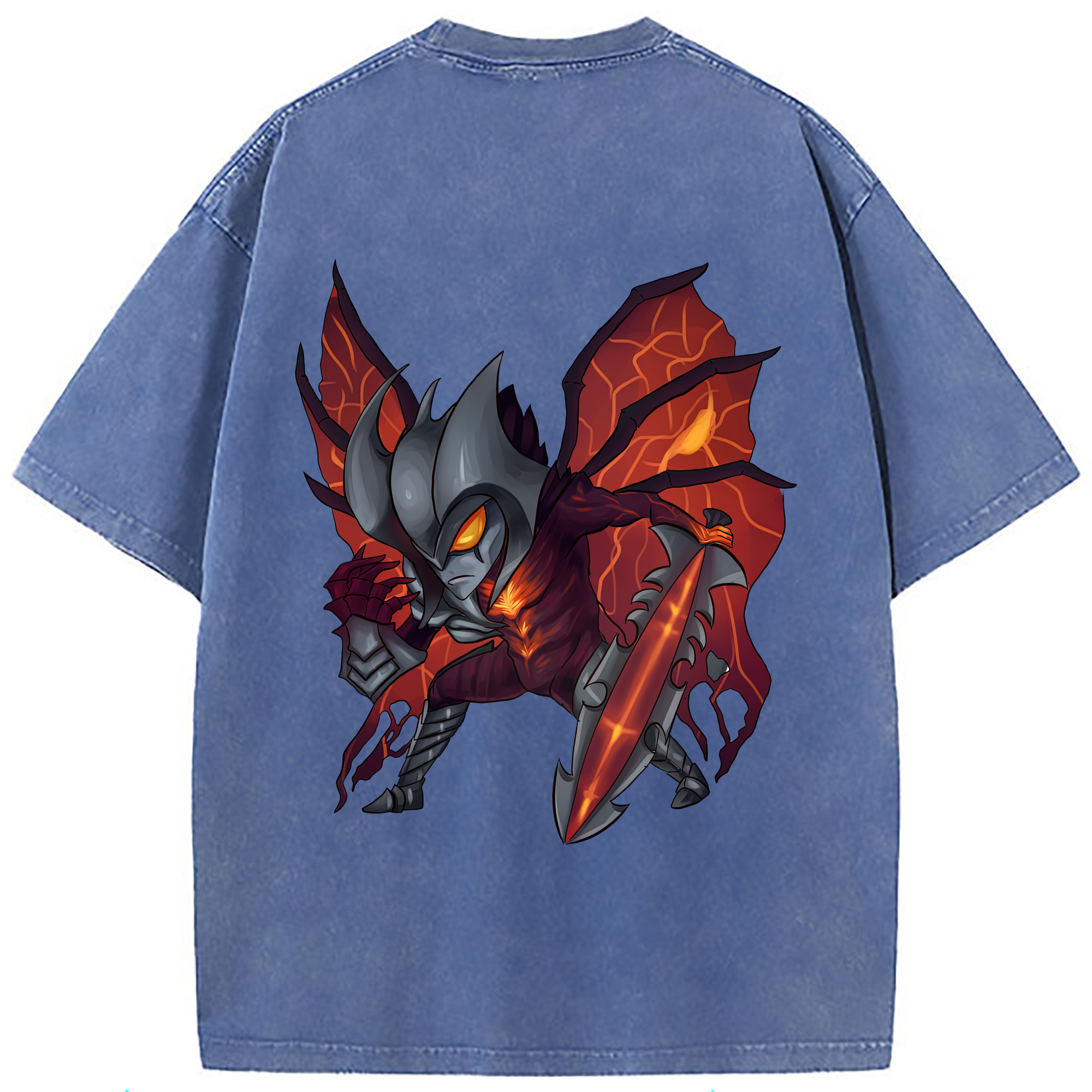 （画像用） リーグ・オブ・レジェンド League of Legends LOL 綿100% ヴィンテージ風 半袖Tシャツ（背面プリント）
