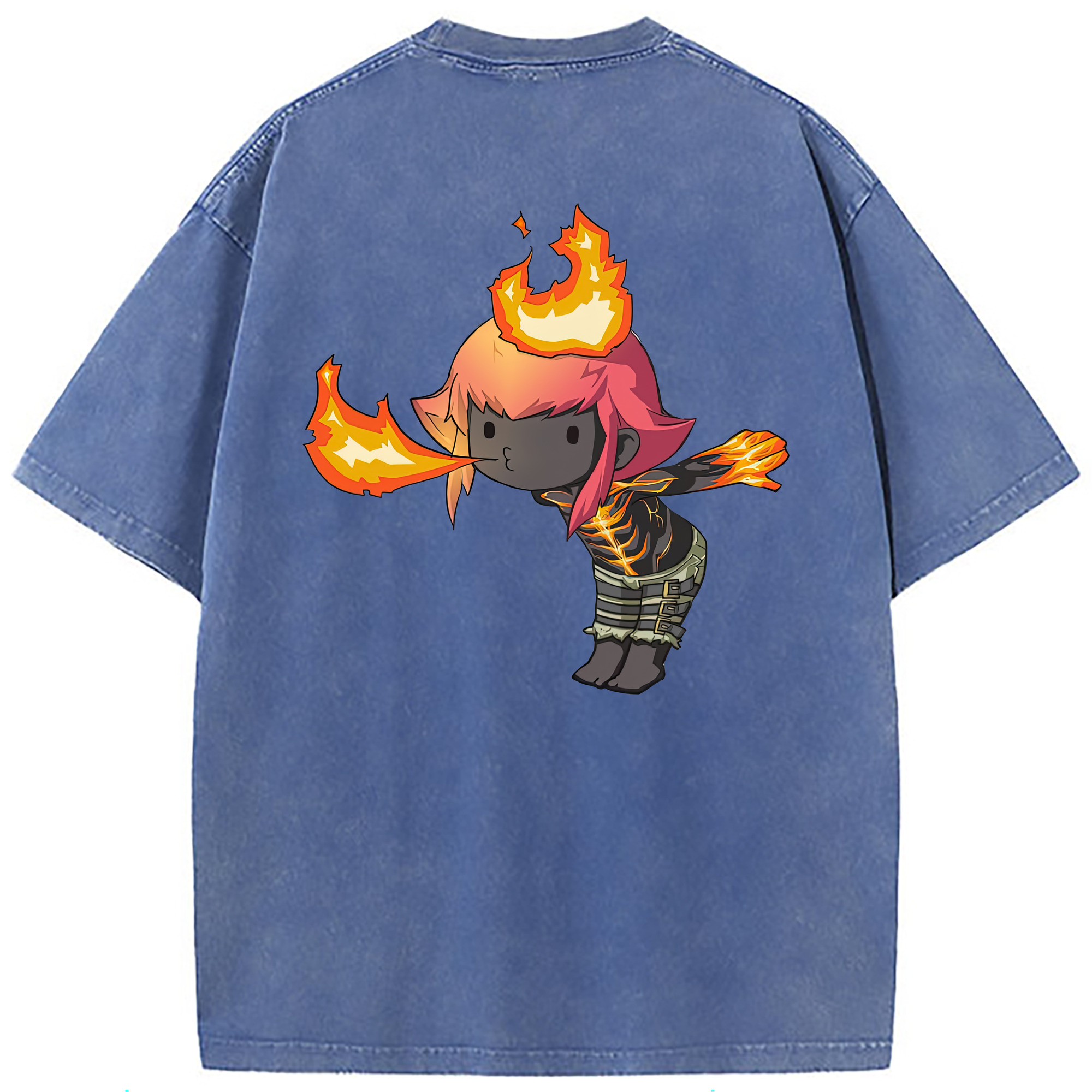 （画像用） リーグ・オブ・レジェンド League of Legends LOL 綿100% ヴィンテージ風 半袖Tシャツ（背面プリント）
