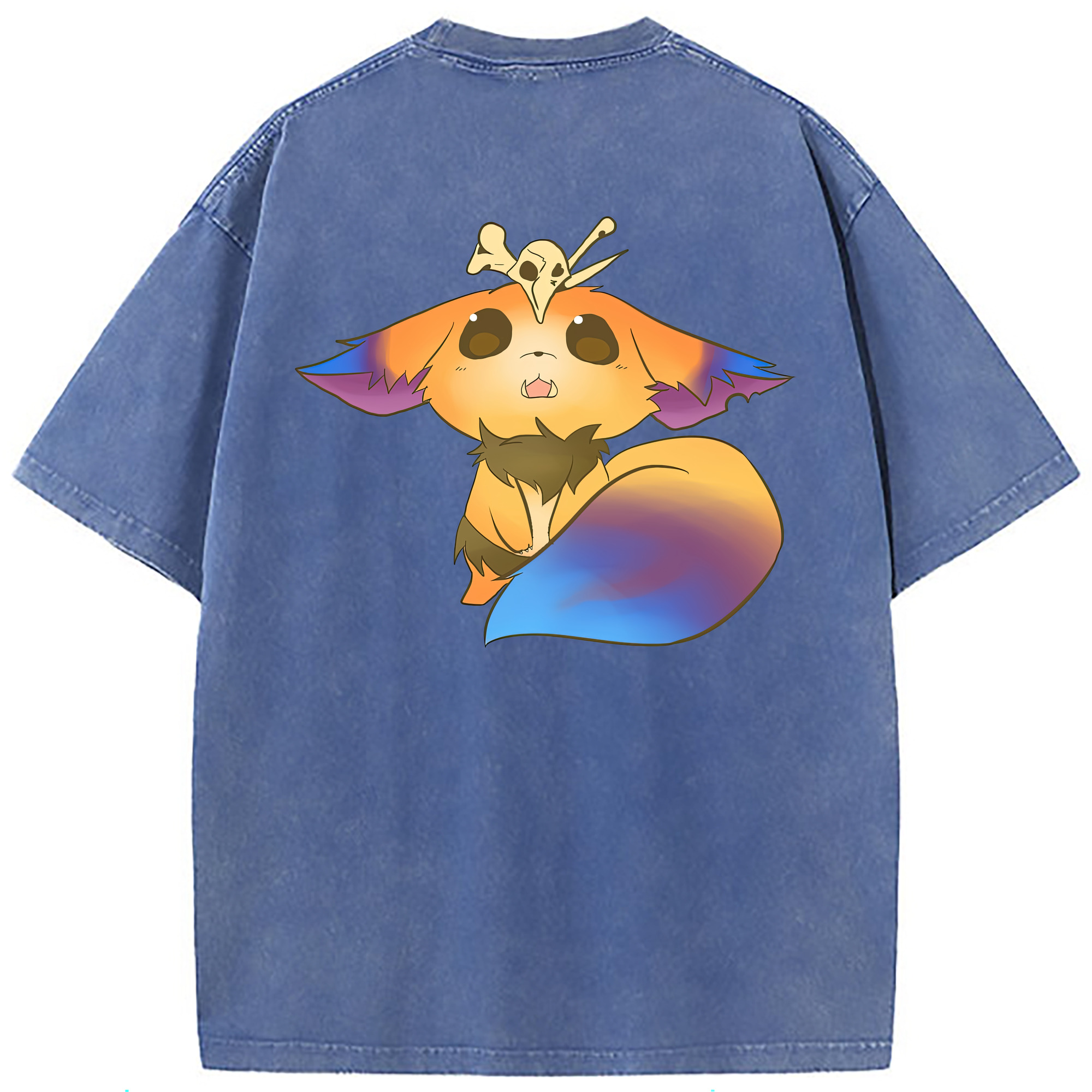 （画像用） リーグ・オブ・レジェンド League of Legends LOL 綿100% ヴィンテージ風 半袖Tシャツ（背面プリント）