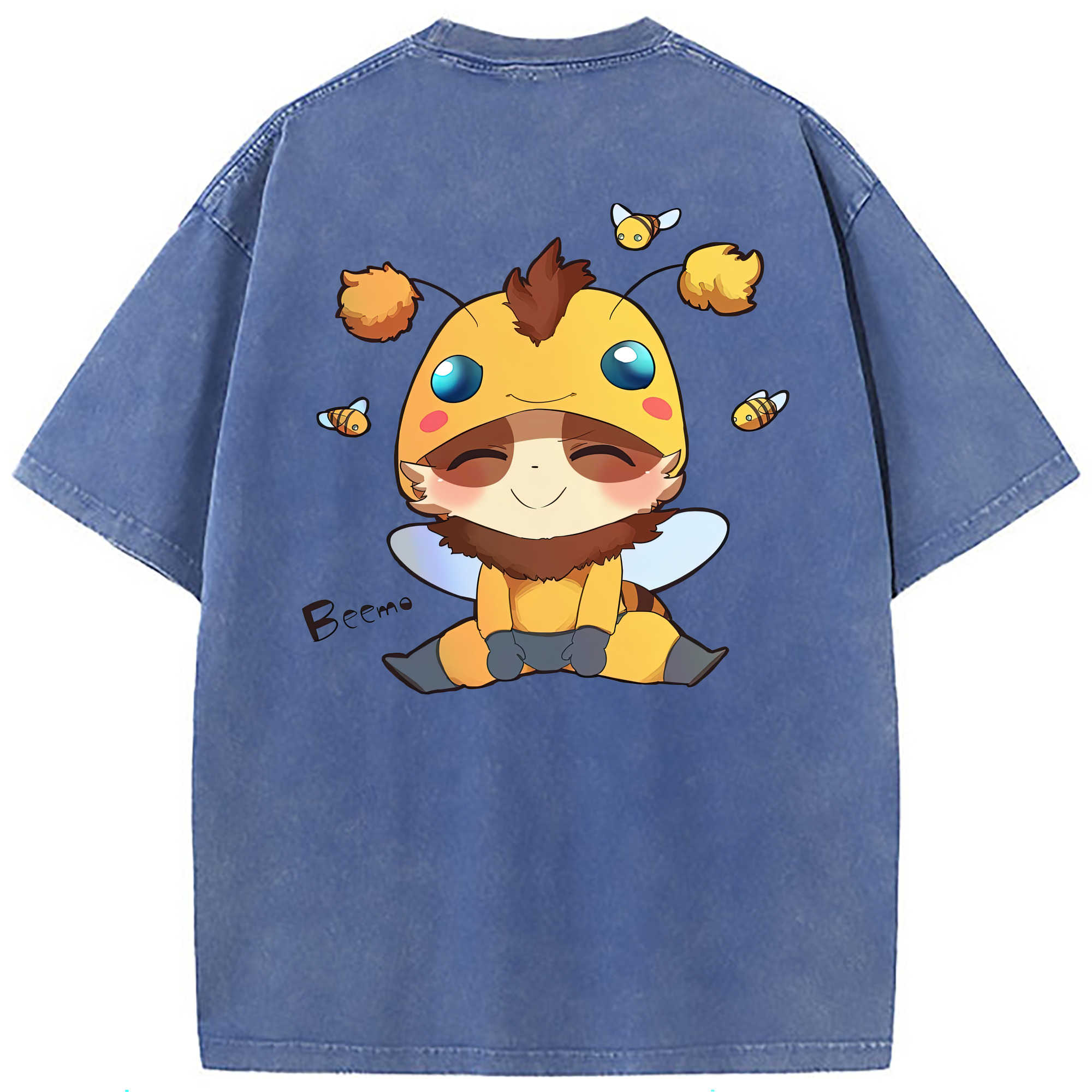 （画像用） リーグ・オブ・レジェンド League of Legends LOL 綿100% ヴィンテージ風 半袖Tシャツ（背面プリント）
