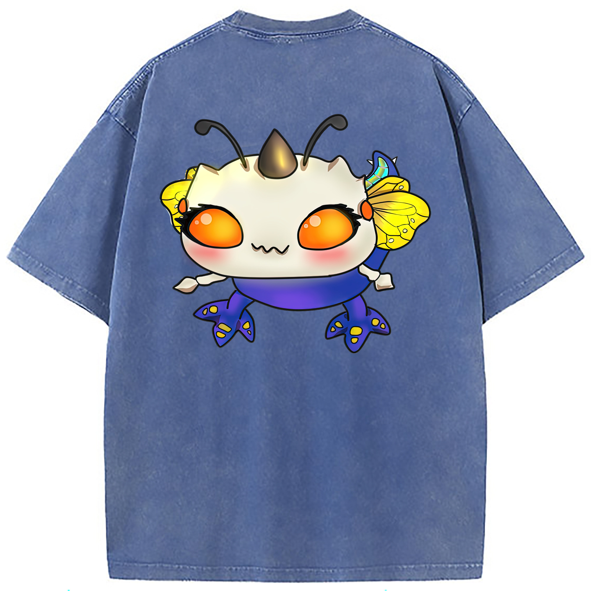 （画像用） リーグ・オブ・レジェンド League of Legends LOL 綿100% ヴィンテージ風 半袖Tシャツ（背面プリント）