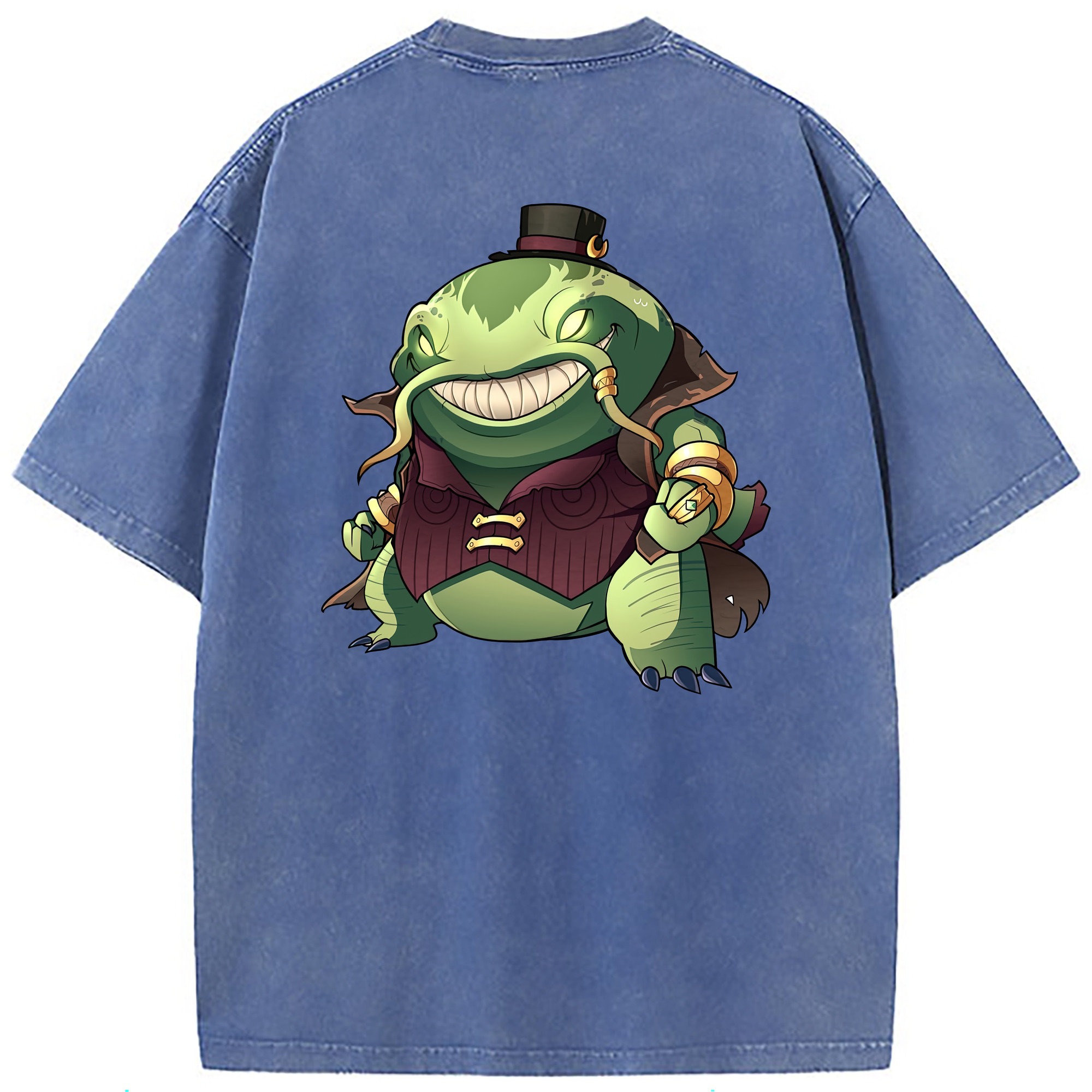 （画像用） リーグ・オブ・レジェンド League of Legends LOL 綿100% ヴィンテージ風 半袖Tシャツ（背面プリント）
