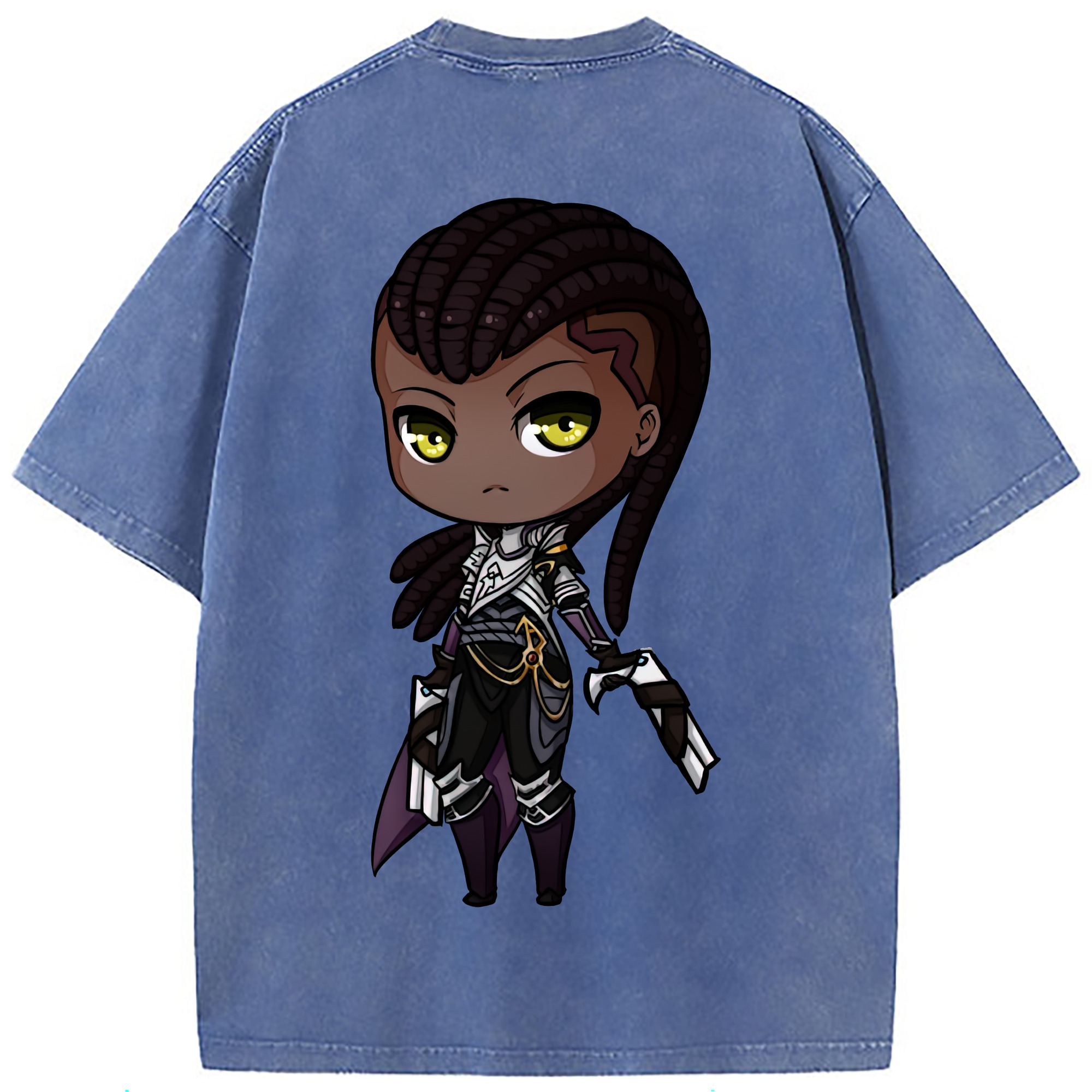 （画像用） リーグ・オブ・レジェンド League of Legends LOL 綿100% ヴィンテージ風 半袖Tシャツ（背面プリント）