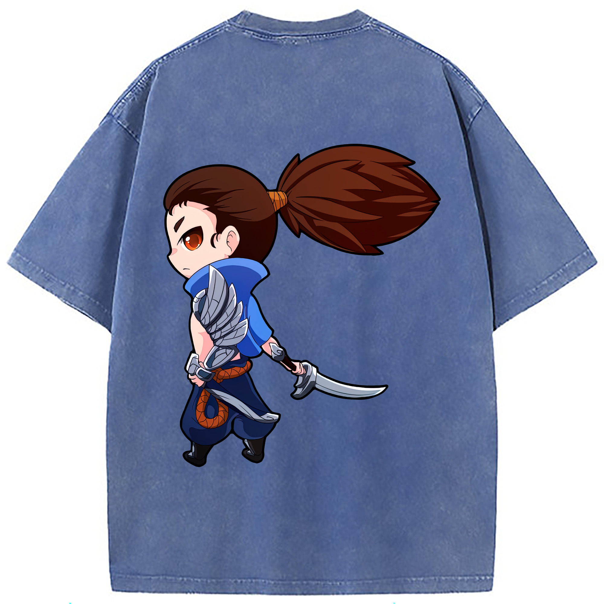（画像用） リーグ・オブ・レジェンド League of Legends LOL 綿100% ヴィンテージ風 半袖Tシャツ（背面プリント）