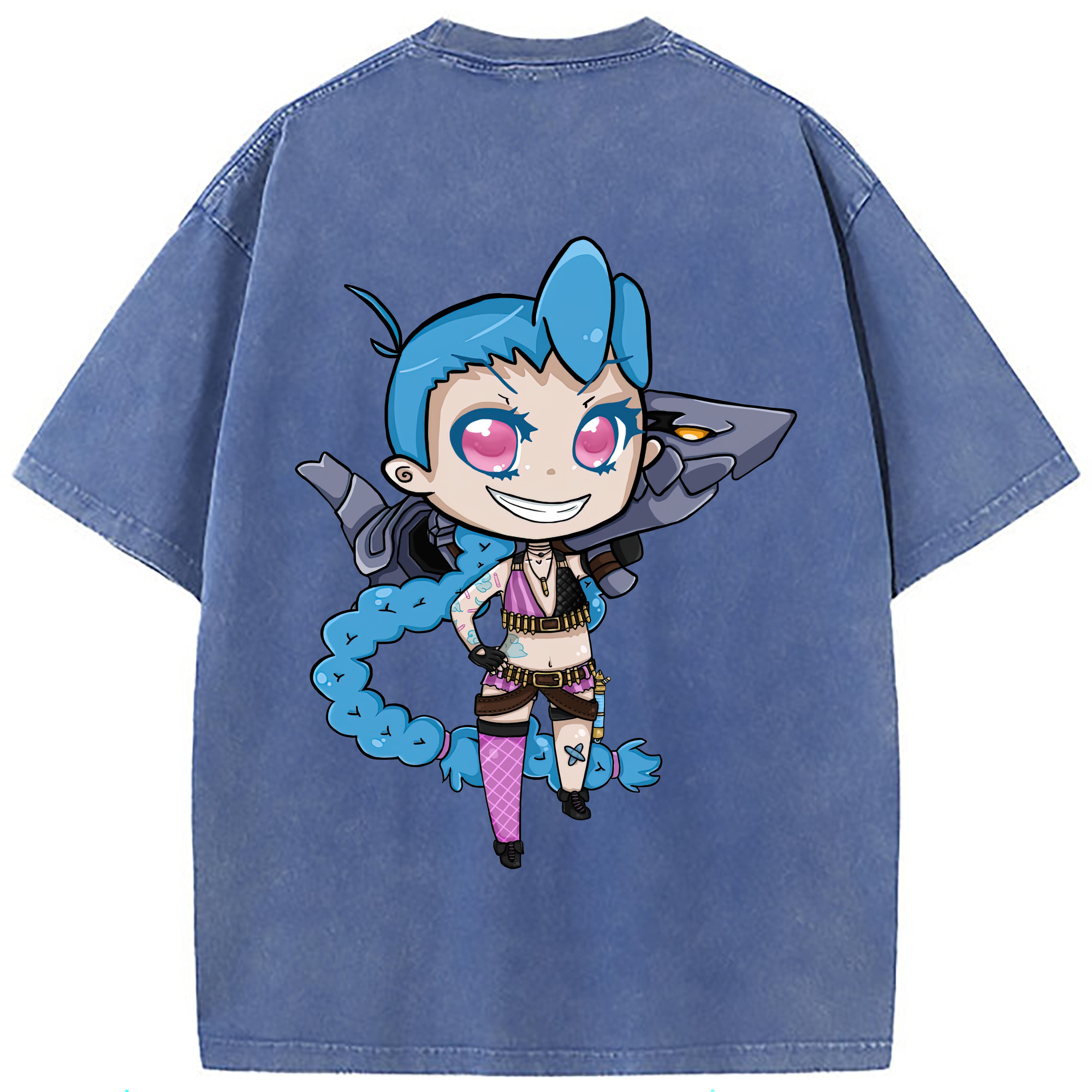 （画像用） リーグ・オブ・レジェンド League of Legends LOL 綿100% ヴィンテージ風 半袖Tシャツ（背面プリント）