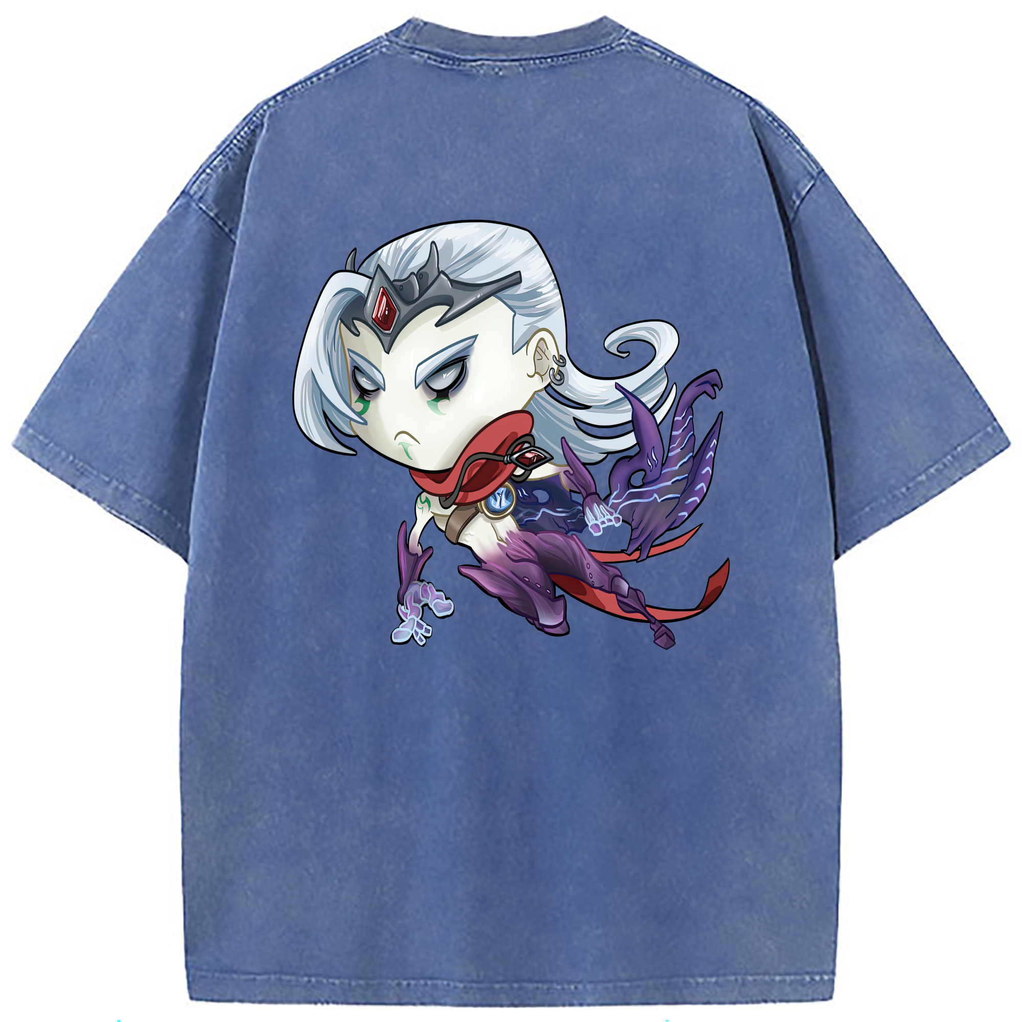 （画像用） リーグ・オブ・レジェンド League of Legends LOL 綿100% ヴィンテージ風 半袖Tシャツ（背面プリント）