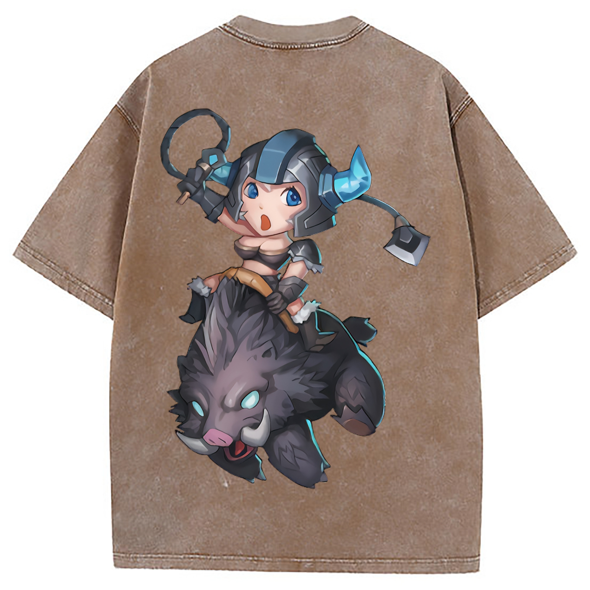 （画像用） リーグ・オブ・レジェンド League of Legends LOL 綿100% ヴィンテージ風 半袖Tシャツ（背面プリント）