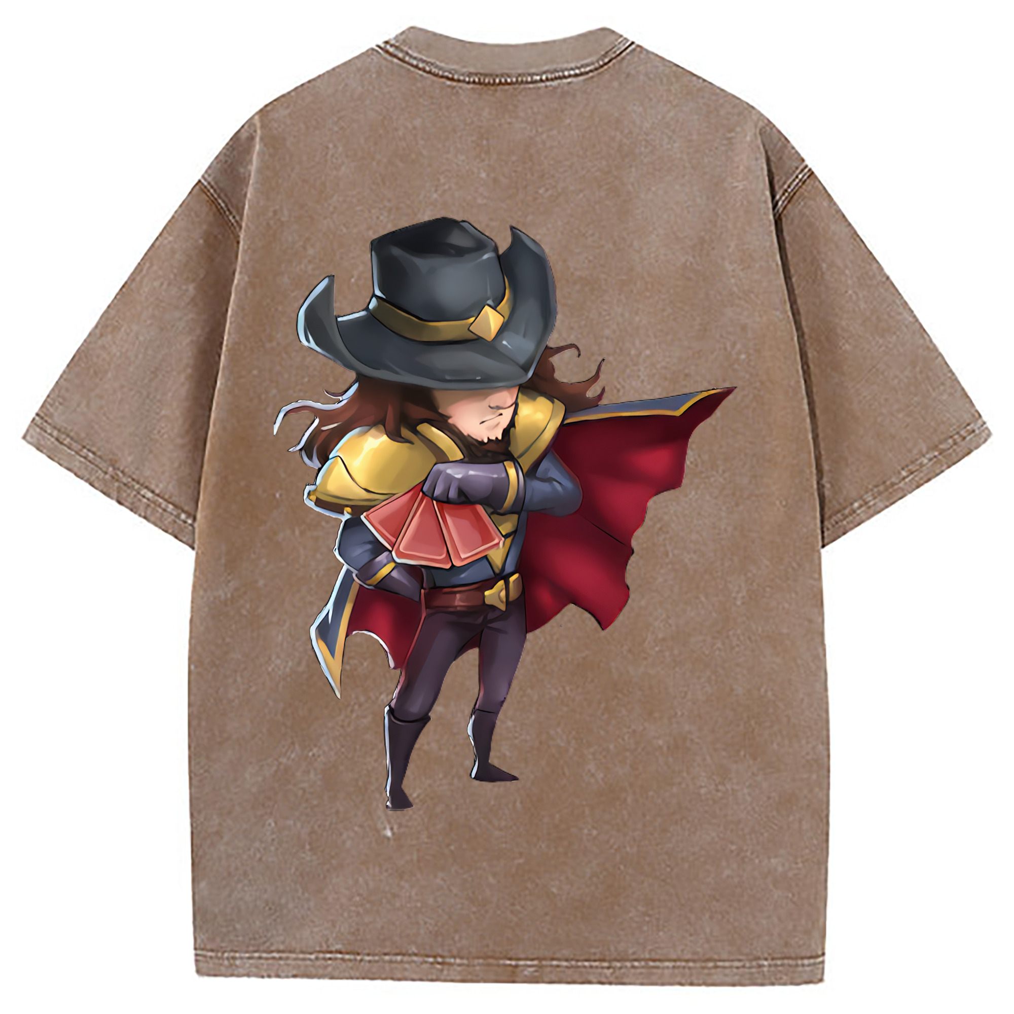（画像用） リーグ・オブ・レジェンド League of Legends LOL 綿100% ヴィンテージ風 半袖Tシャツ（背面プリント）