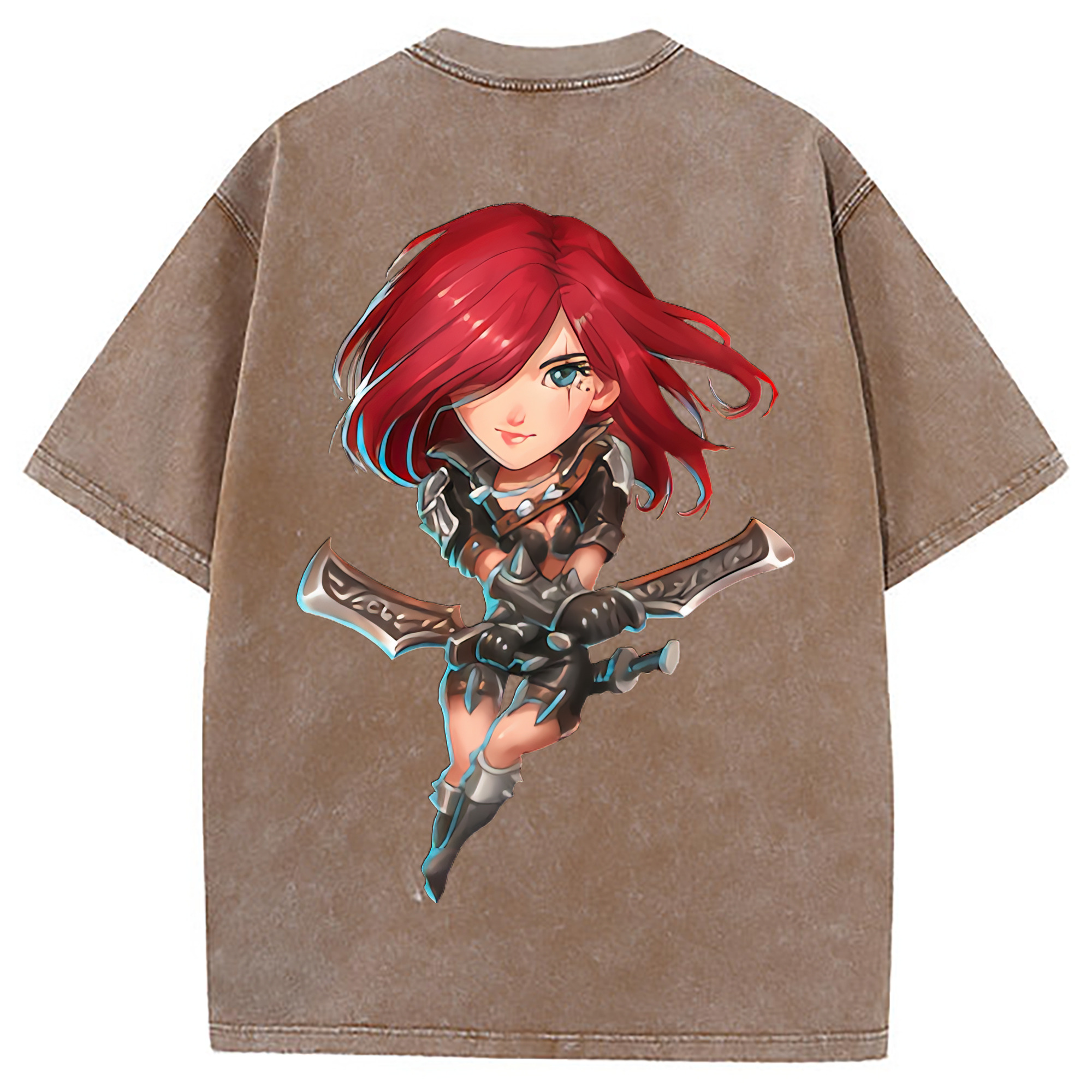 （画像用） リーグ・オブ・レジェンド League of Legends LOL 綿100% ヴィンテージ風 半袖Tシャツ（背面プリント）