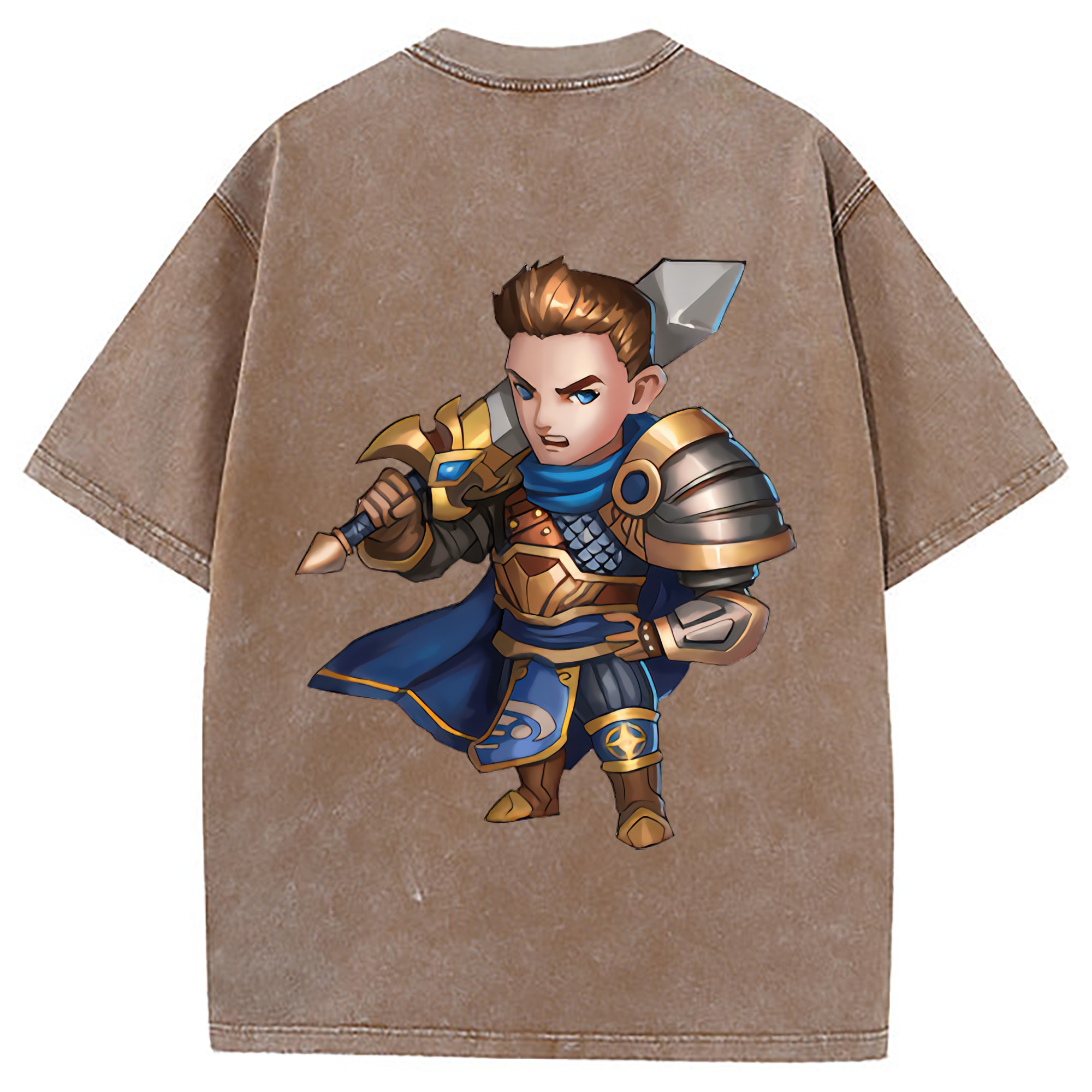 （画像用） リーグ・オブ・レジェンド League of Legends LOL 綿100% ヴィンテージ風 半袖Tシャツ（背面プリント）