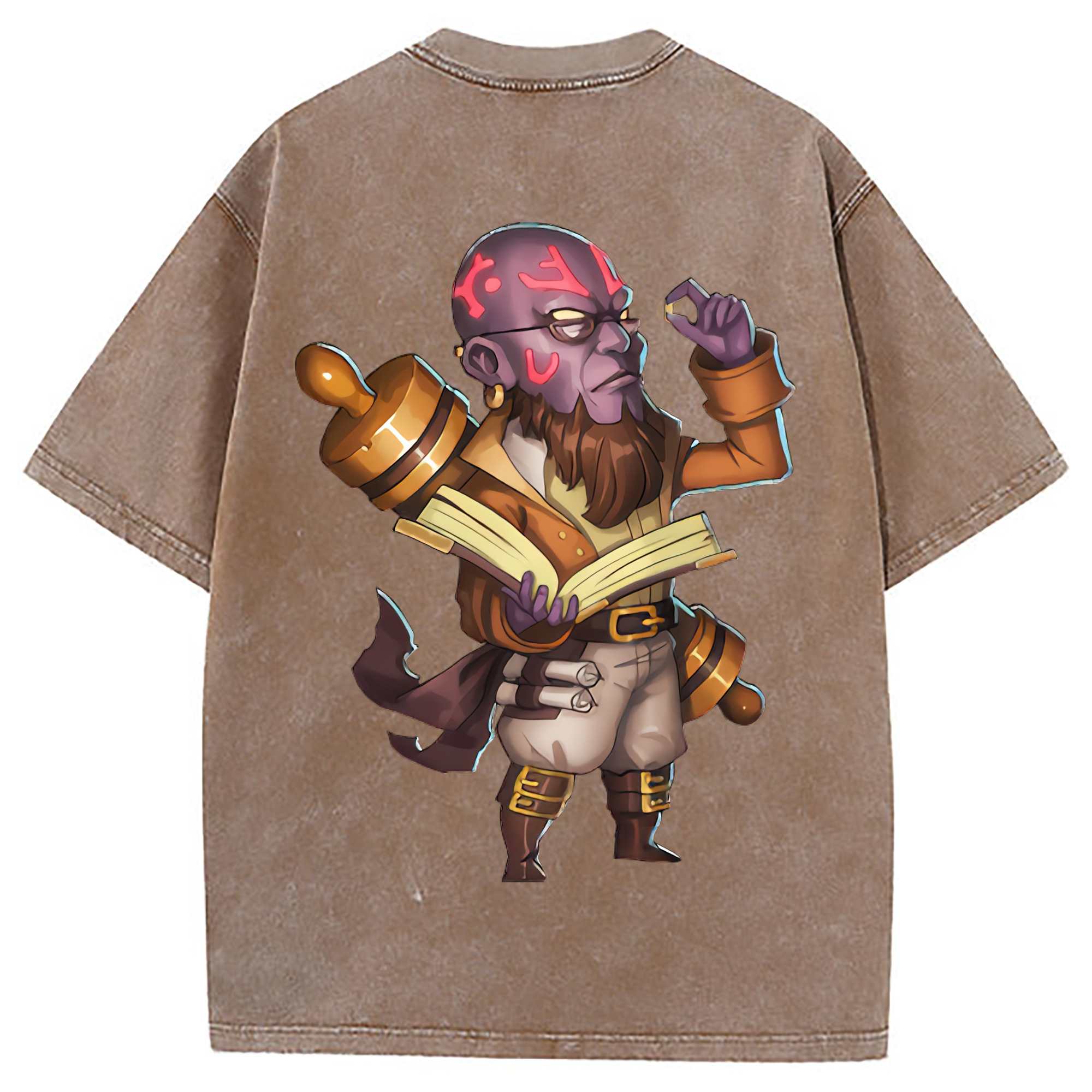 （画像用） リーグ・オブ・レジェンド League of Legends LOL 綿100% ヴィンテージ風 半袖Tシャツ（背面プリント）