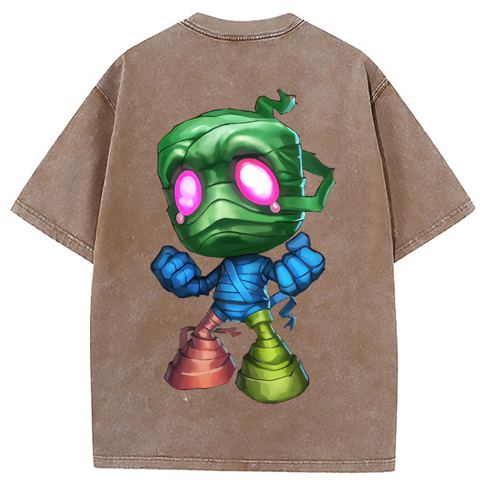 （画像用） リーグ・オブ・レジェンド League of Legends LOL 綿100% ヴィンテージ風 半袖Tシャツ（背面プリント）