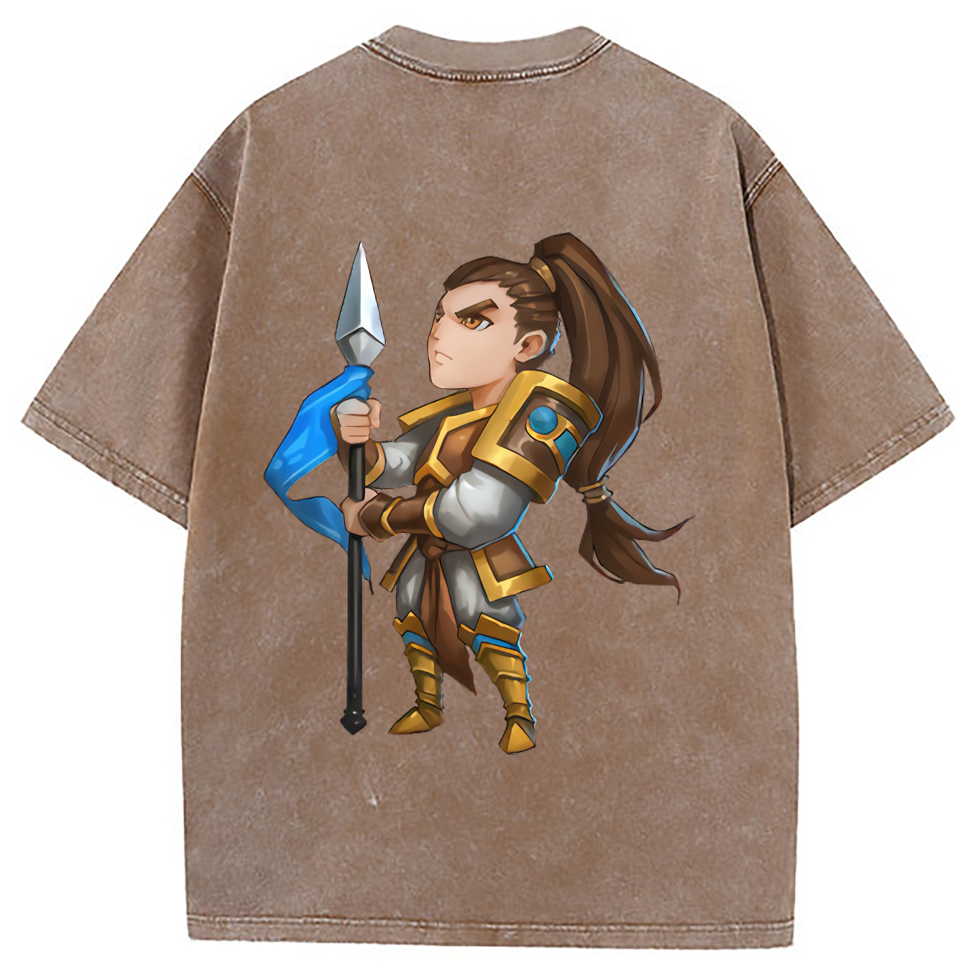 （画像用） リーグ・オブ・レジェンド League of Legends LOL 綿100% ヴィンテージ風 半袖Tシャツ（背面プリント）