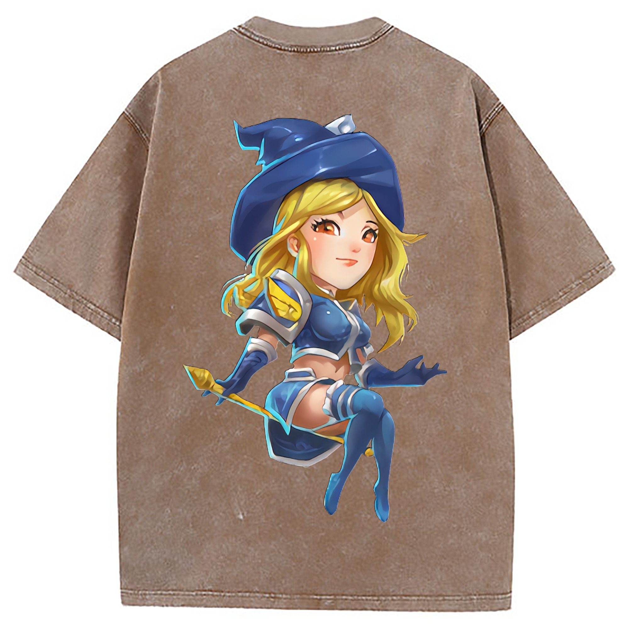 （画像用） リーグ・オブ・レジェンド League of Legends LOL 綿100% ヴィンテージ風 半袖Tシャツ（背面プリント）
