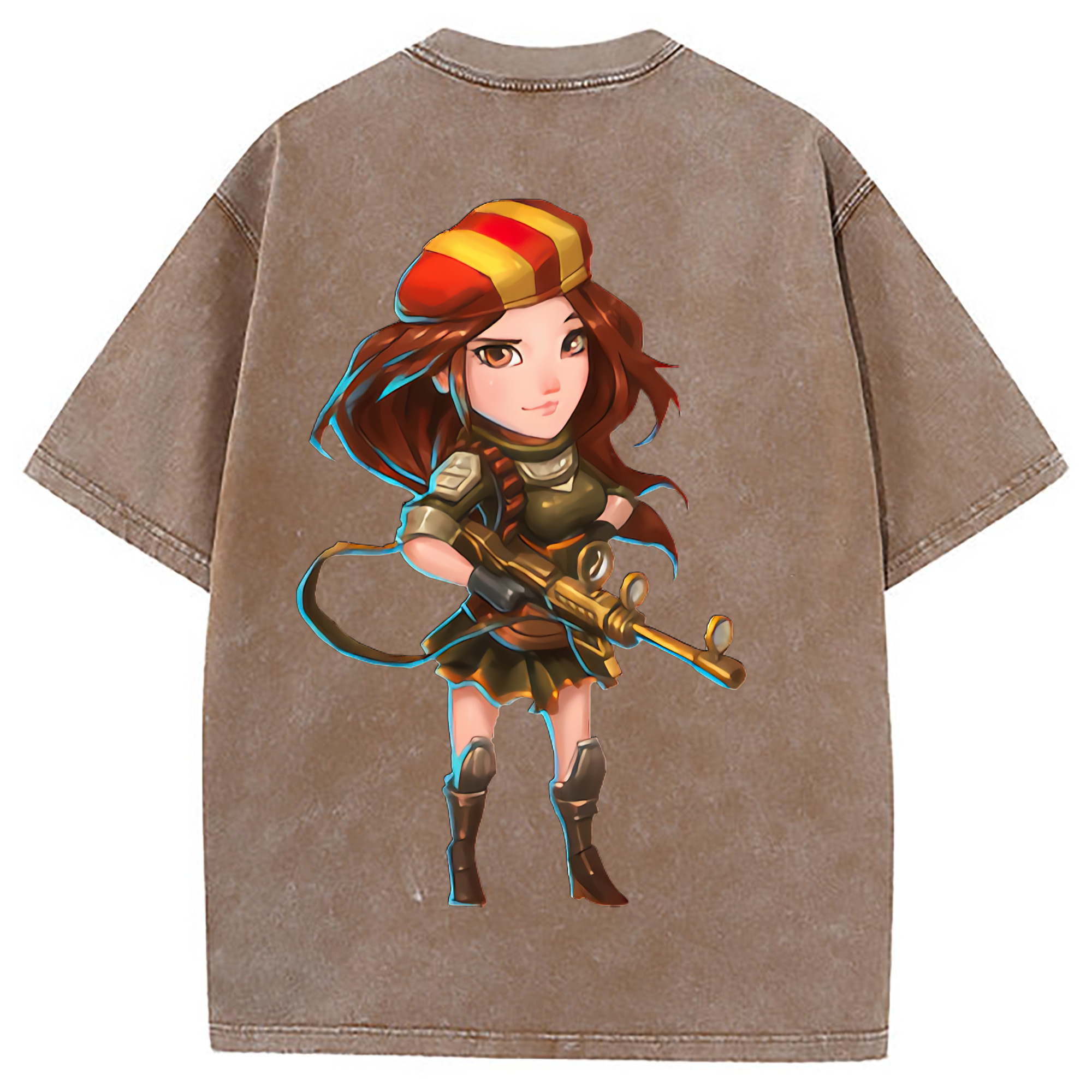（画像用） リーグ・オブ・レジェンド League of Legends LOL 綿100% ヴィンテージ風 半袖Tシャツ（背面プリント）