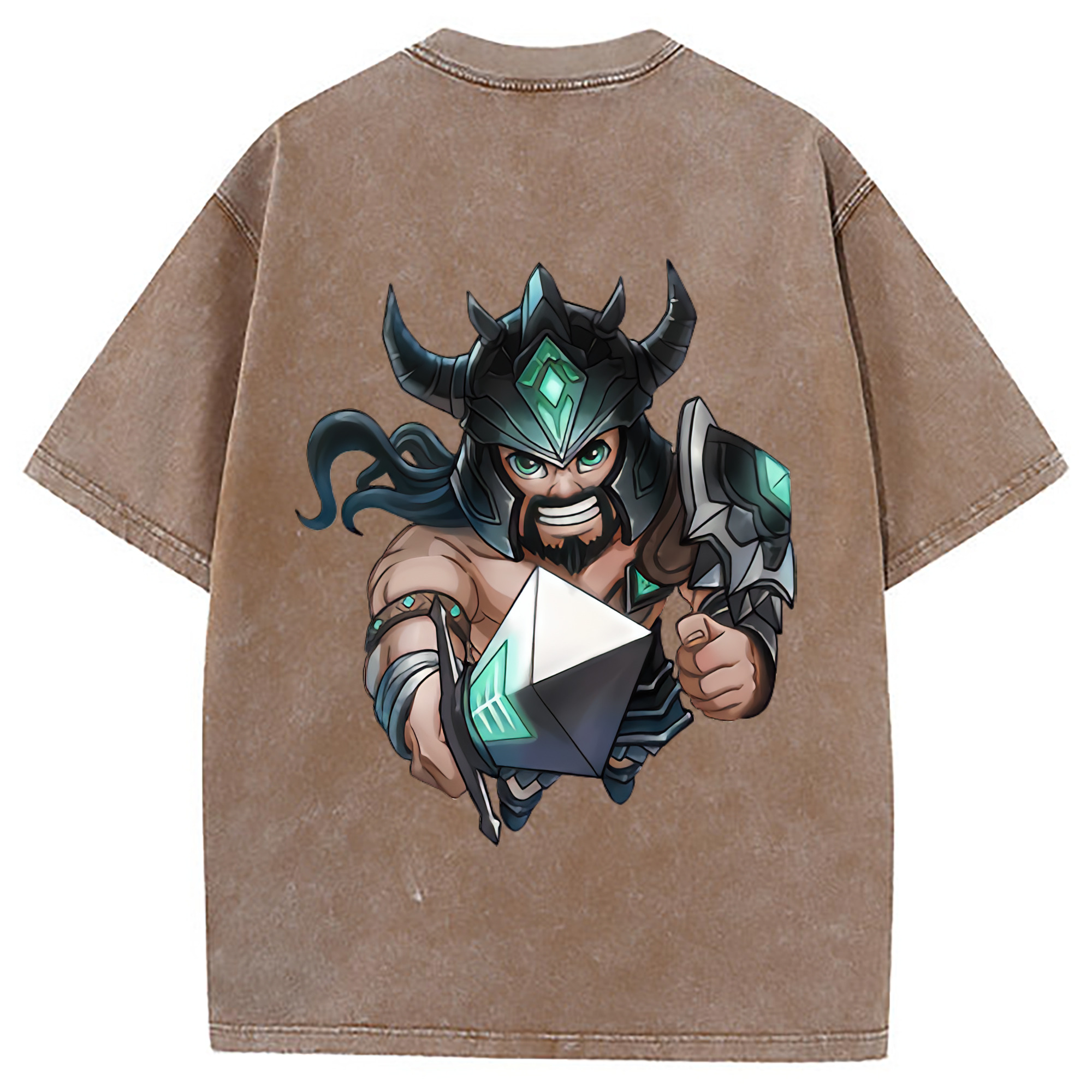 （画像用） リーグ・オブ・レジェンド League of Legends LOL 綿100% ヴィンテージ風 半袖Tシャツ（背面プリント）