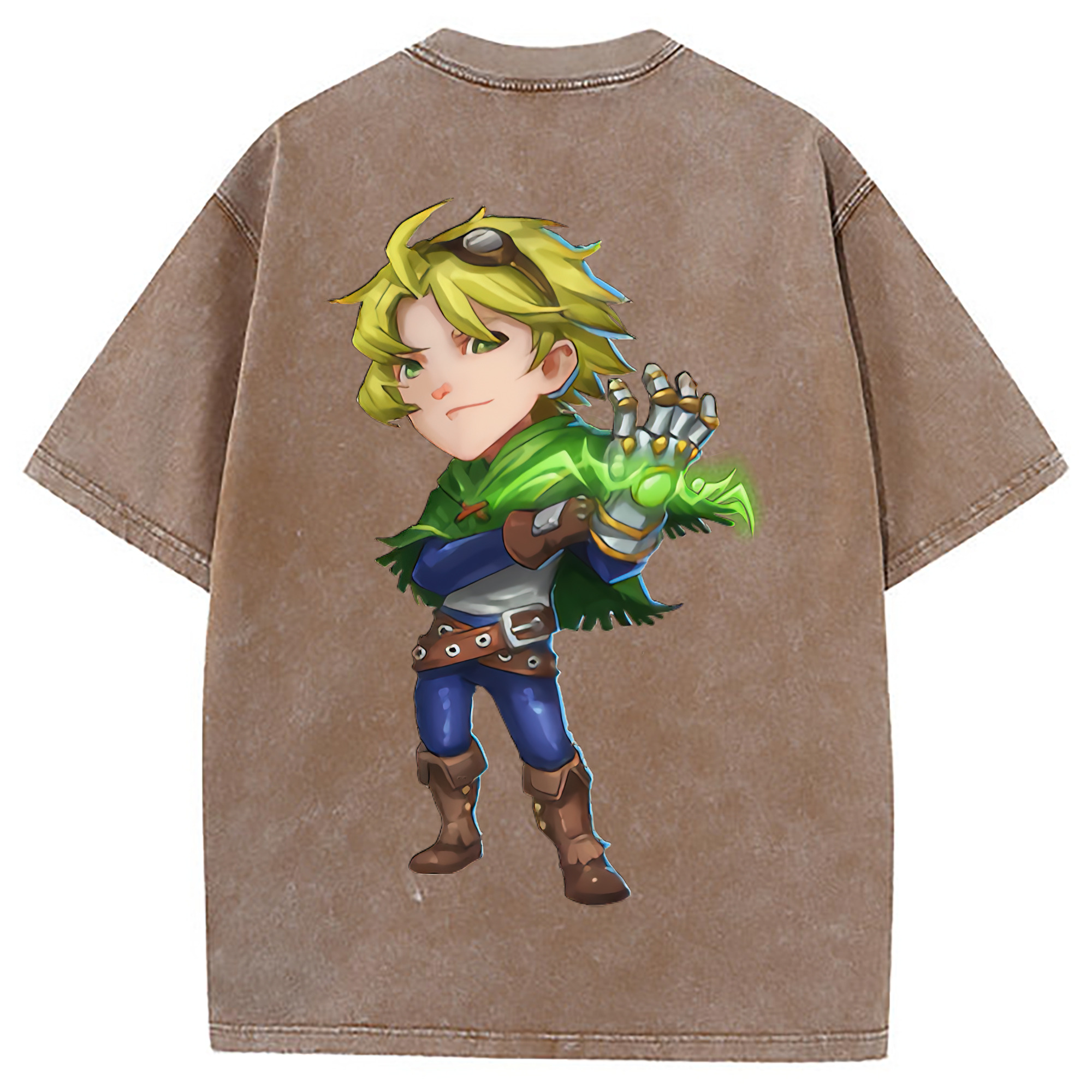 （画像用） リーグ・オブ・レジェンド League of Legends LOL 綿100% ヴィンテージ風 半袖Tシャツ（背面プリント）