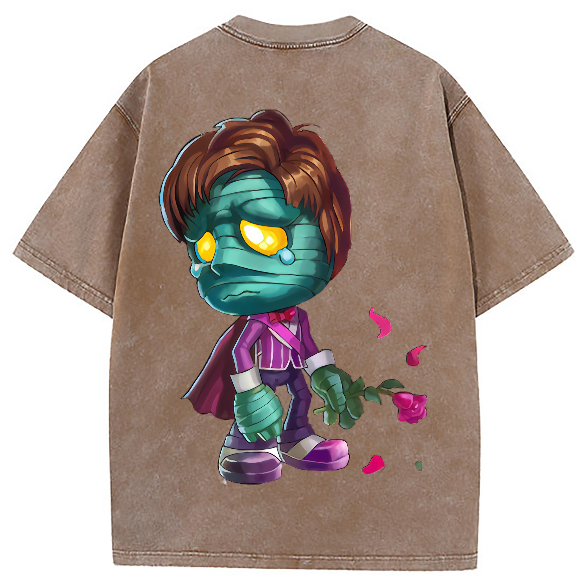 （画像用） リーグ・オブ・レジェンド League of Legends LOL 綿100% ヴィンテージ風 半袖Tシャツ（背面プリント）