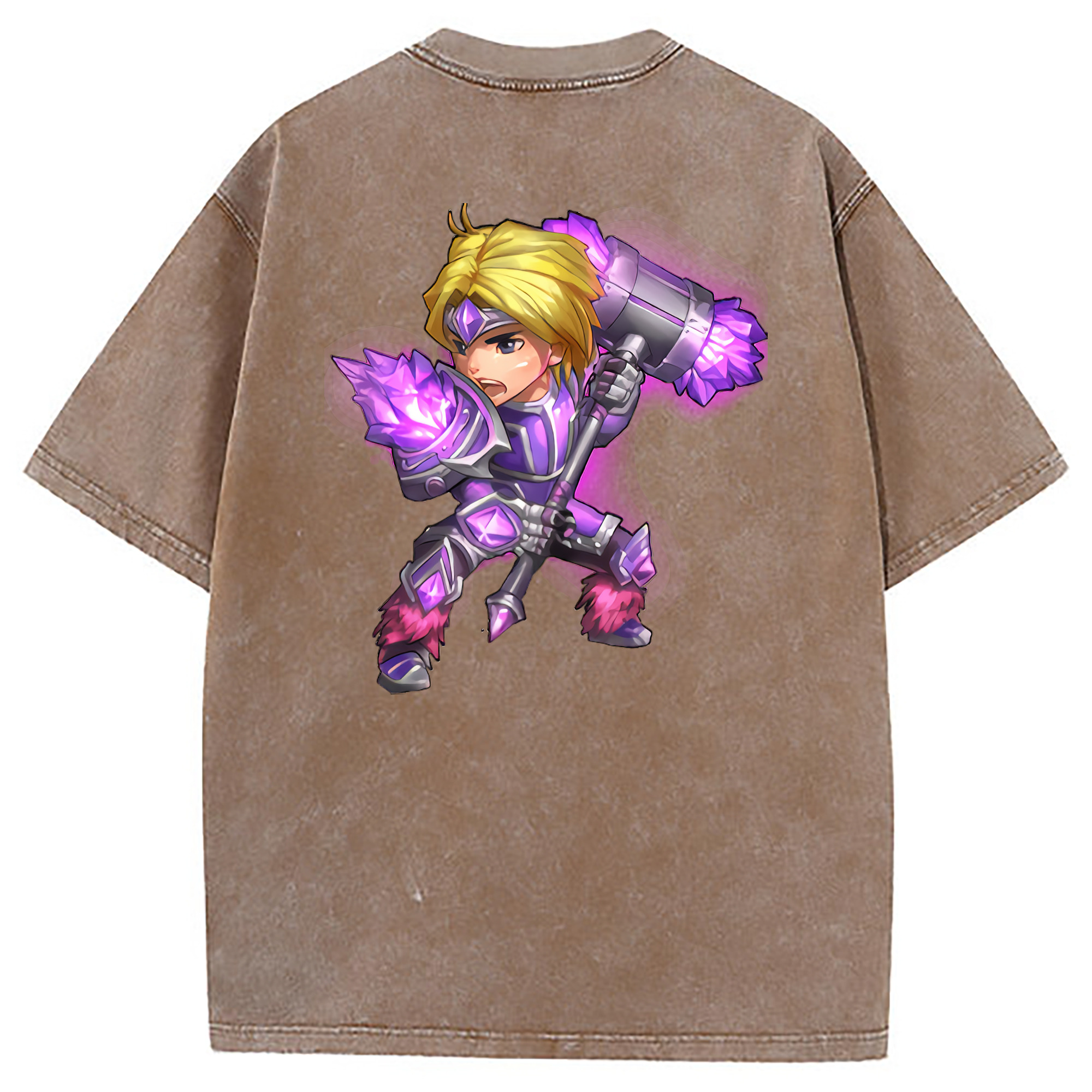 （画像用） リーグ・オブ・レジェンド League of Legends LOL 綿100% ヴィンテージ風 半袖Tシャツ（背面プリント）