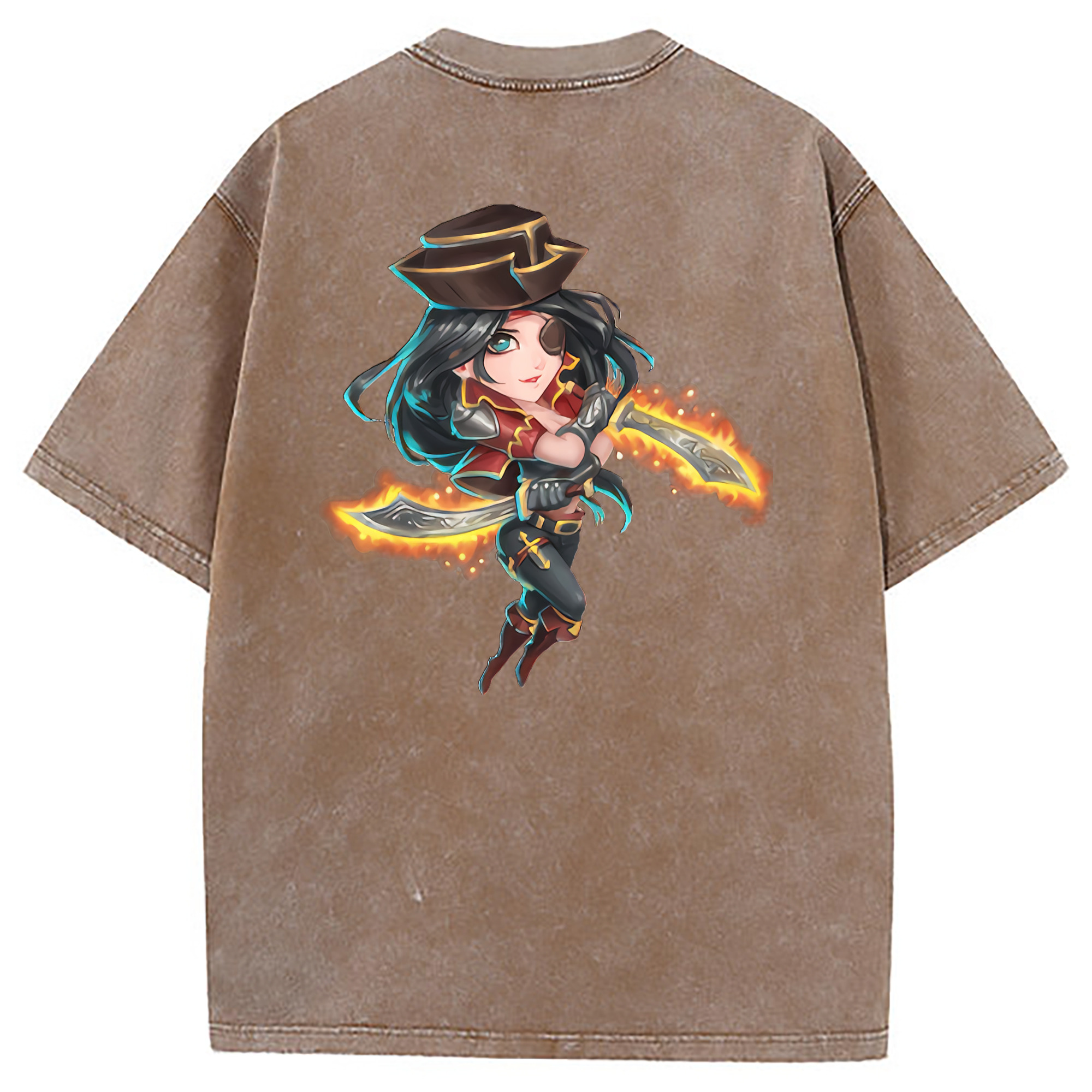 （画像用） リーグ・オブ・レジェンド League of Legends LOL 綿100% ヴィンテージ風 半袖Tシャツ（背面プリント）