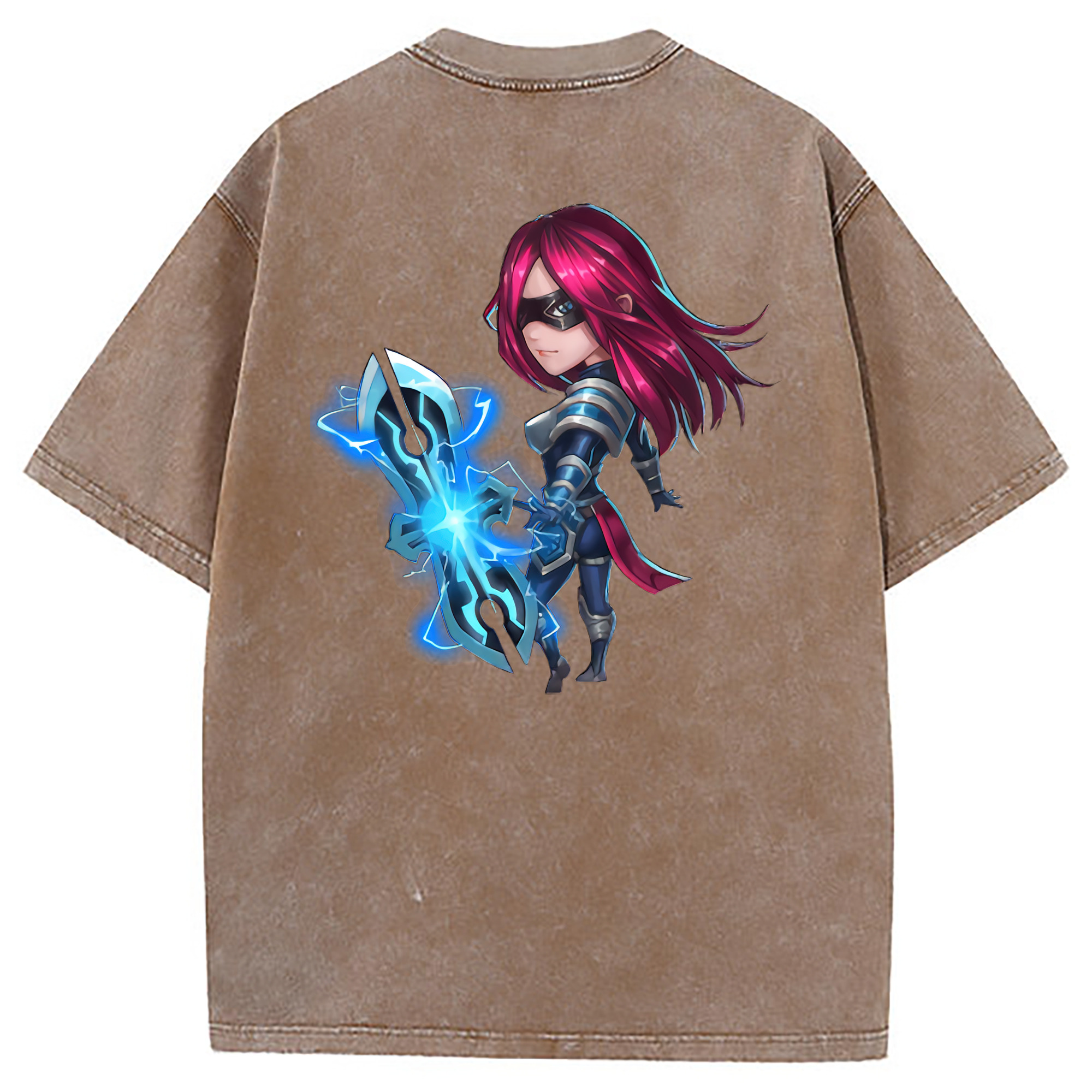（画像用） リーグ・オブ・レジェンド League of Legends LOL 綿100% ヴィンテージ風 半袖Tシャツ（背面プリント）