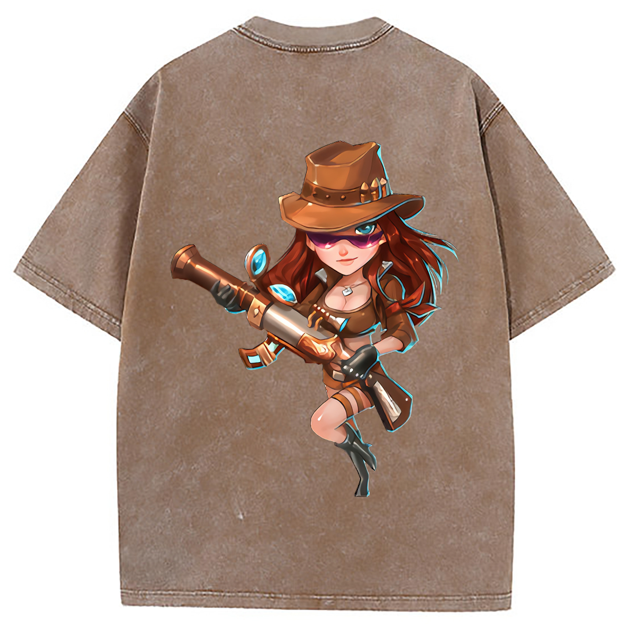 （画像用） リーグ・オブ・レジェンド League of Legends LOL 綿100% ヴィンテージ風 半袖Tシャツ（背面プリント）