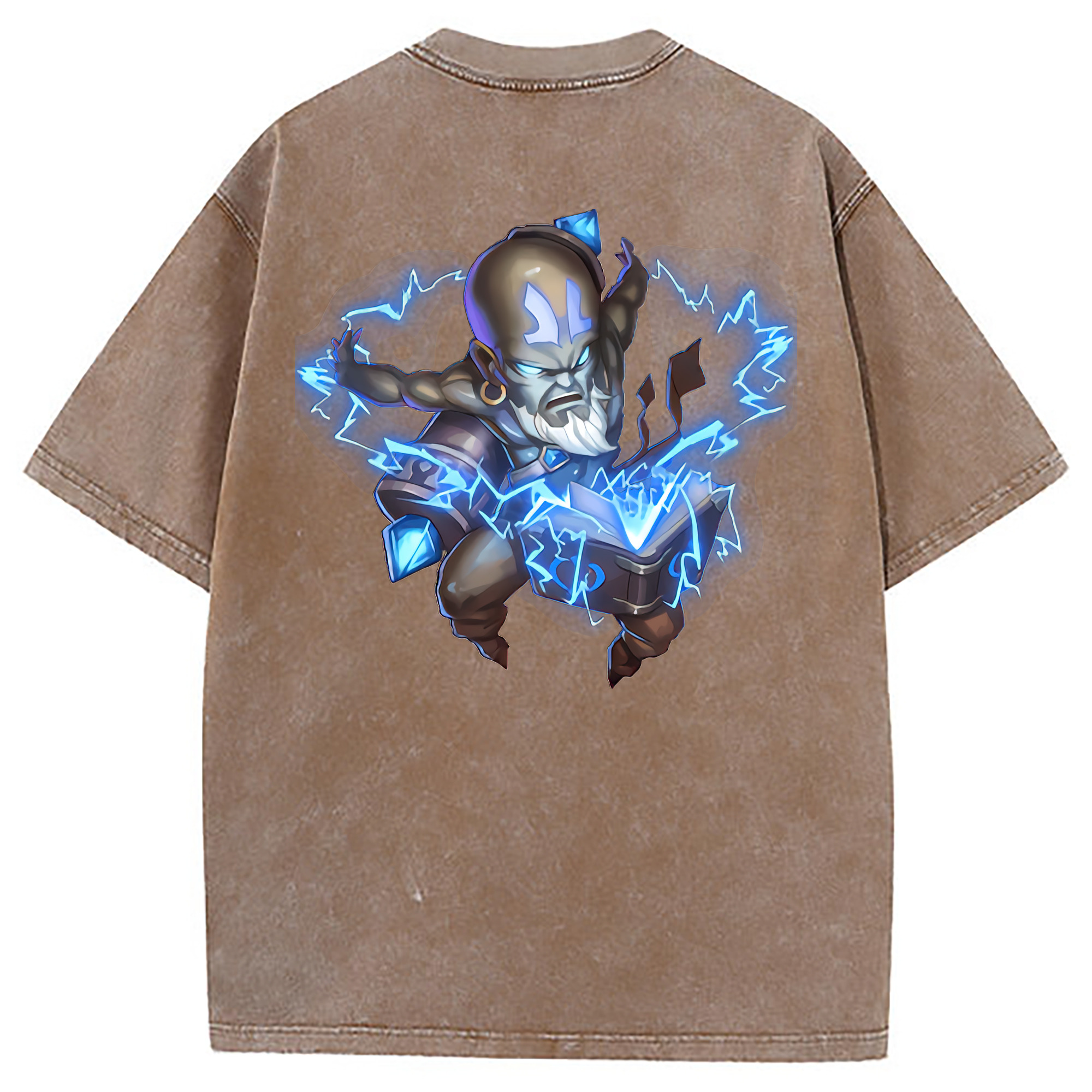 （画像用） リーグ・オブ・レジェンド League of Legends LOL 綿100% ヴィンテージ風 半袖Tシャツ（背面プリント）