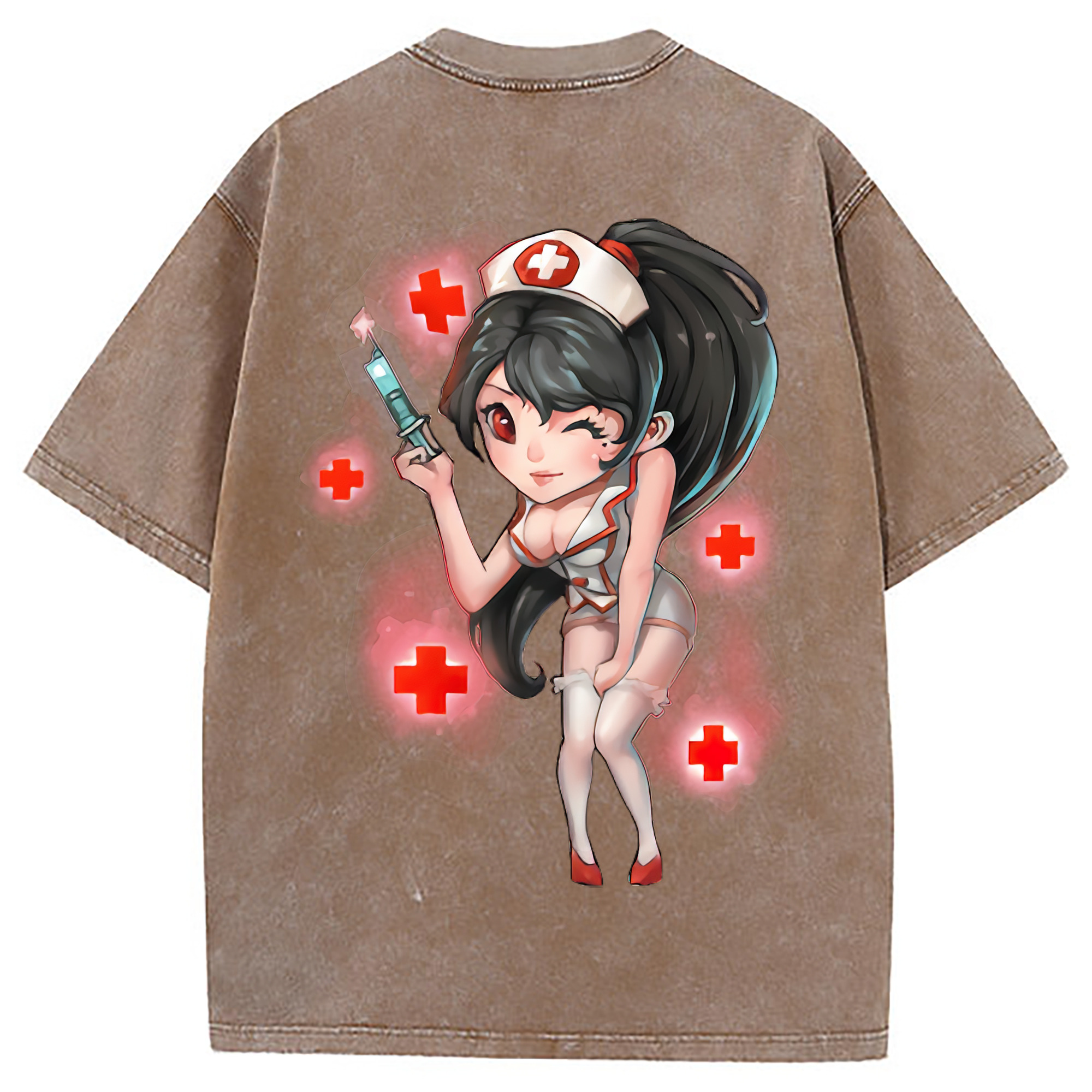 （画像用） リーグ・オブ・レジェンド League of Legends LOL 綿100% ヴィンテージ風 半袖Tシャツ（背面プリント）