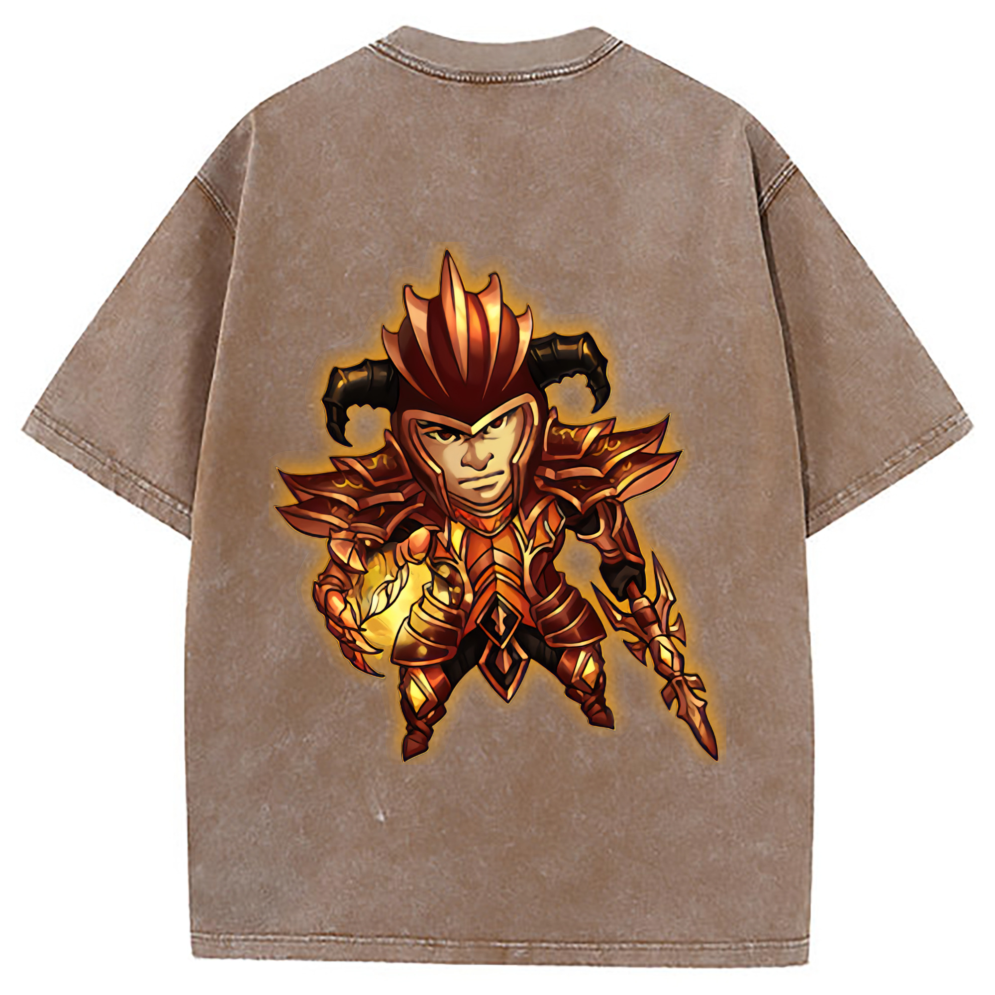 （画像用） リーグ・オブ・レジェンド League of Legends LOL 綿100% ヴィンテージ風 半袖Tシャツ（背面プリント）