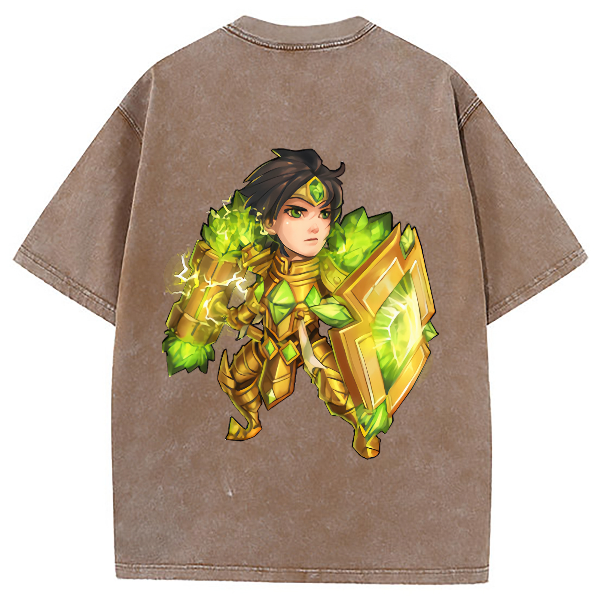 （画像用） リーグ・オブ・レジェンド League of Legends LOL 綿100% ヴィンテージ風 半袖Tシャツ（背面プリント）