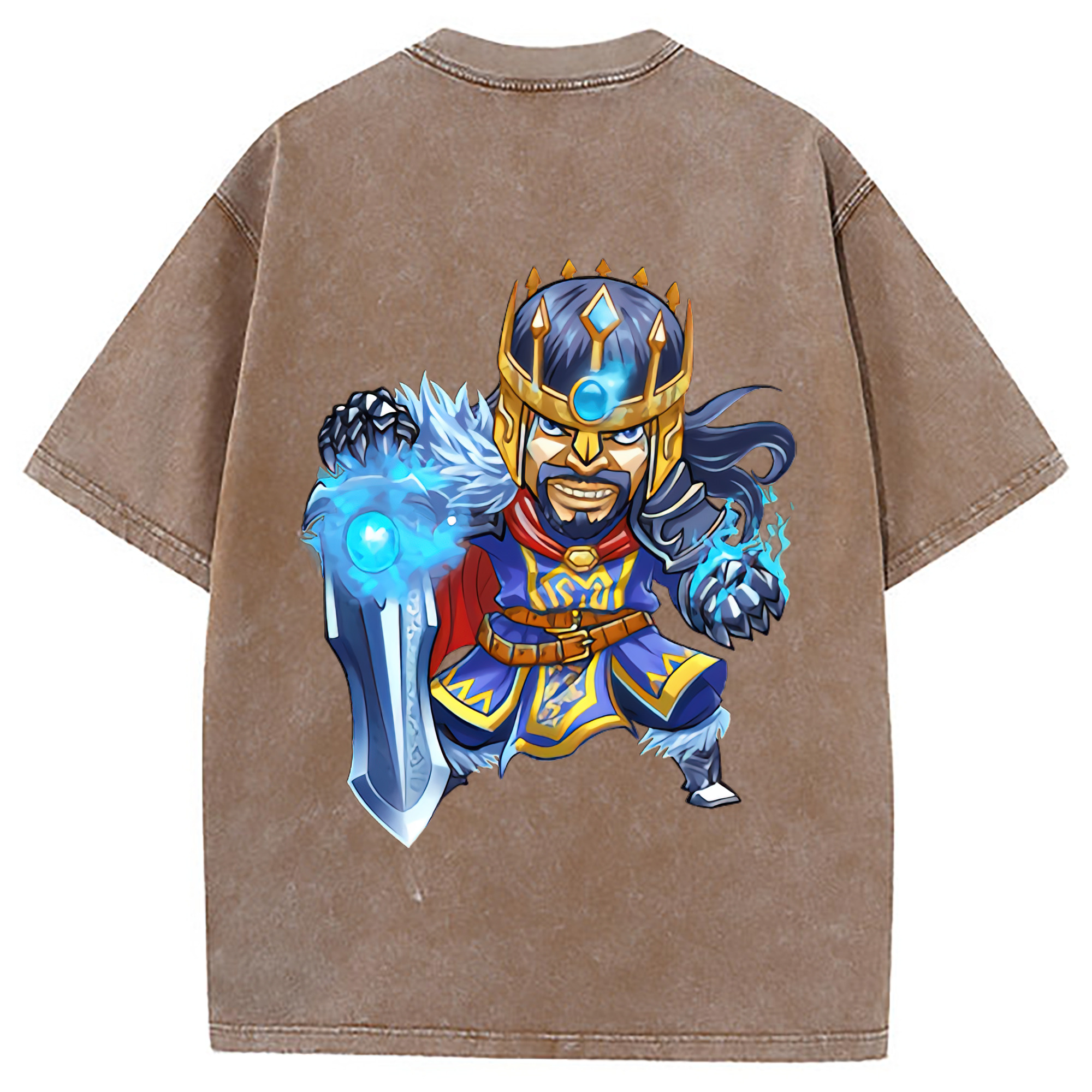 （画像用） リーグ・オブ・レジェンド League of Legends LOL 綿100% ヴィンテージ風 半袖Tシャツ（背面プリント）
