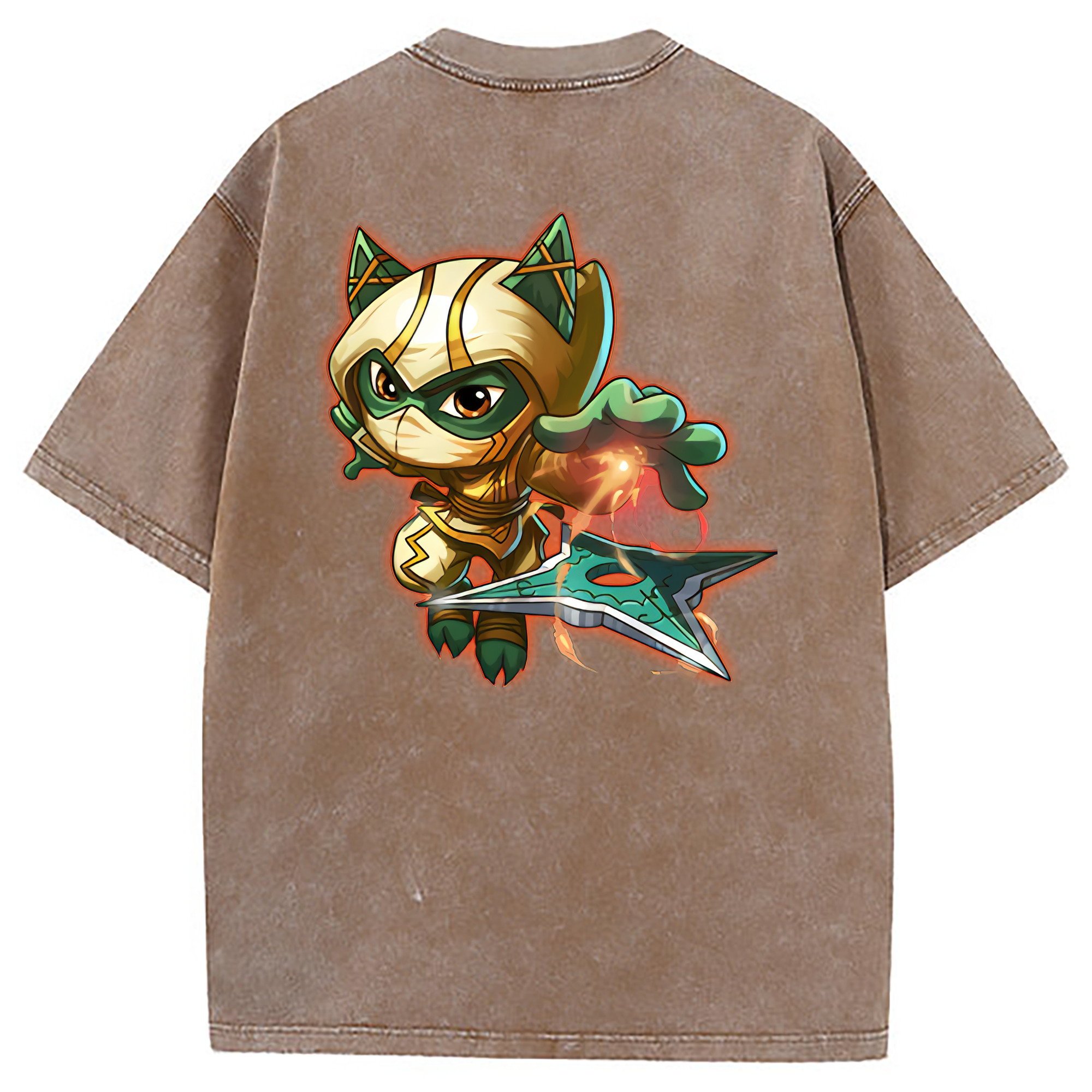（画像用） リーグ・オブ・レジェンド League of Legends LOL 綿100% ヴィンテージ風 半袖Tシャツ（背面プリント）