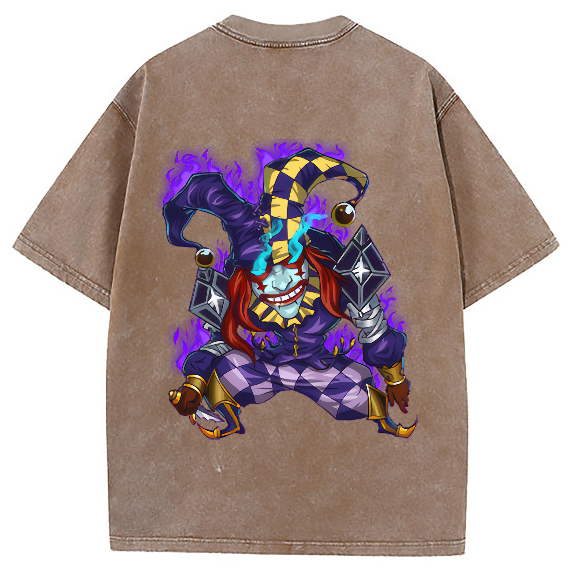 （画像用） リーグ・オブ・レジェンド League of Legends LOL 綿100% ヴィンテージ風 半袖Tシャツ（背面プリント）