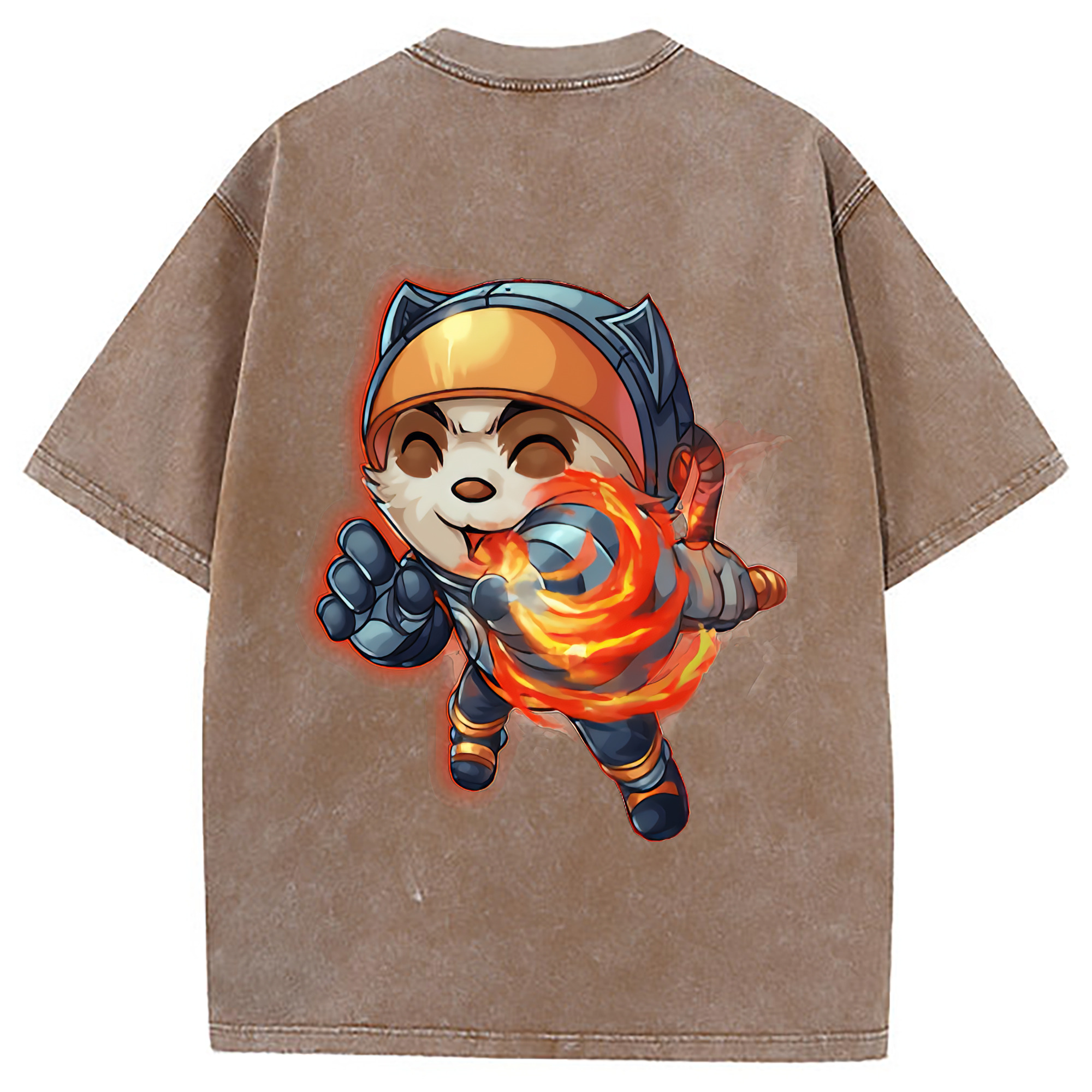 （画像用） リーグ・オブ・レジェンド League of Legends LOL 綿100% ヴィンテージ風 半袖Tシャツ（背面プリント）