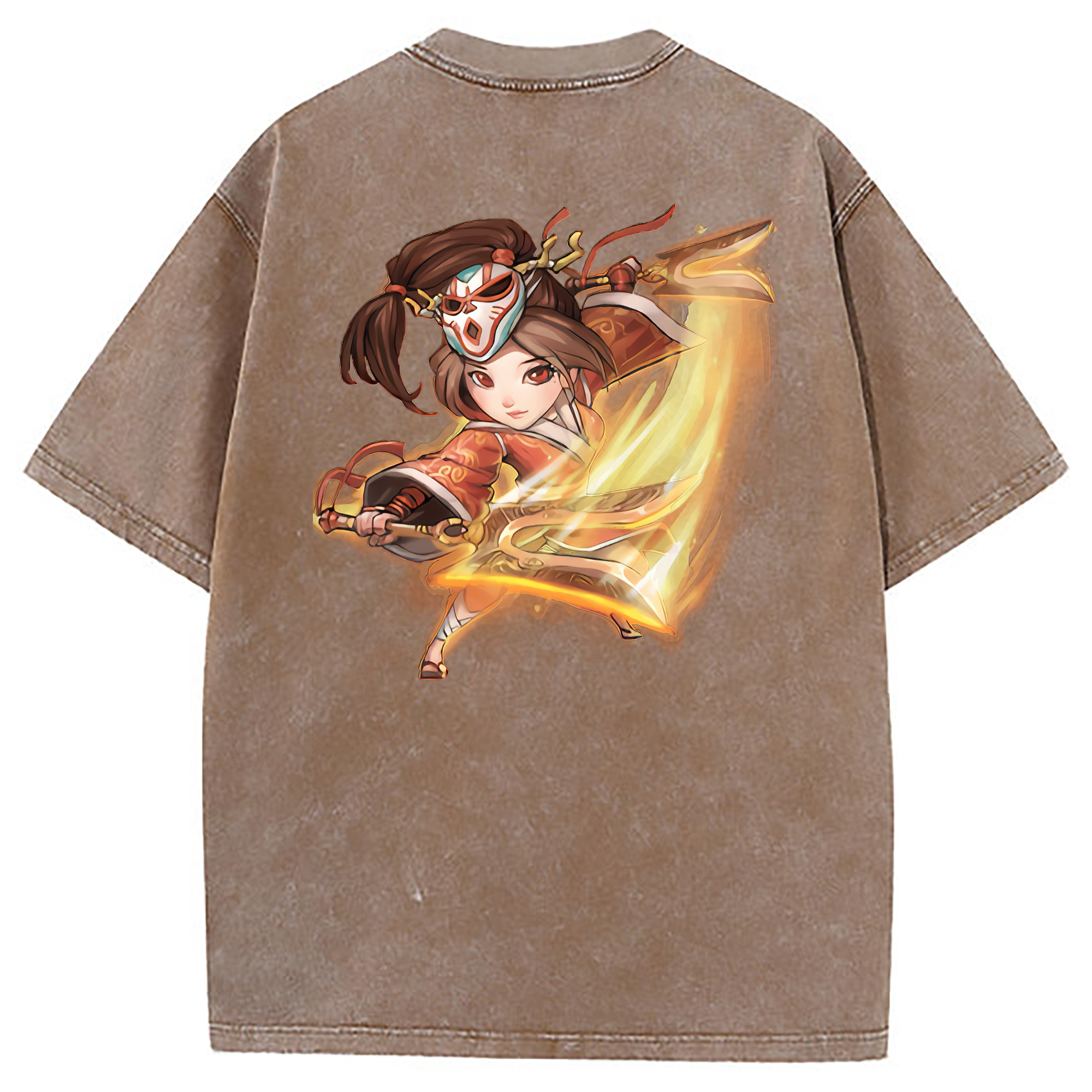 （画像用） リーグ・オブ・レジェンド League of Legends LOL 綿100% ヴィンテージ風 半袖Tシャツ（背面プリント）