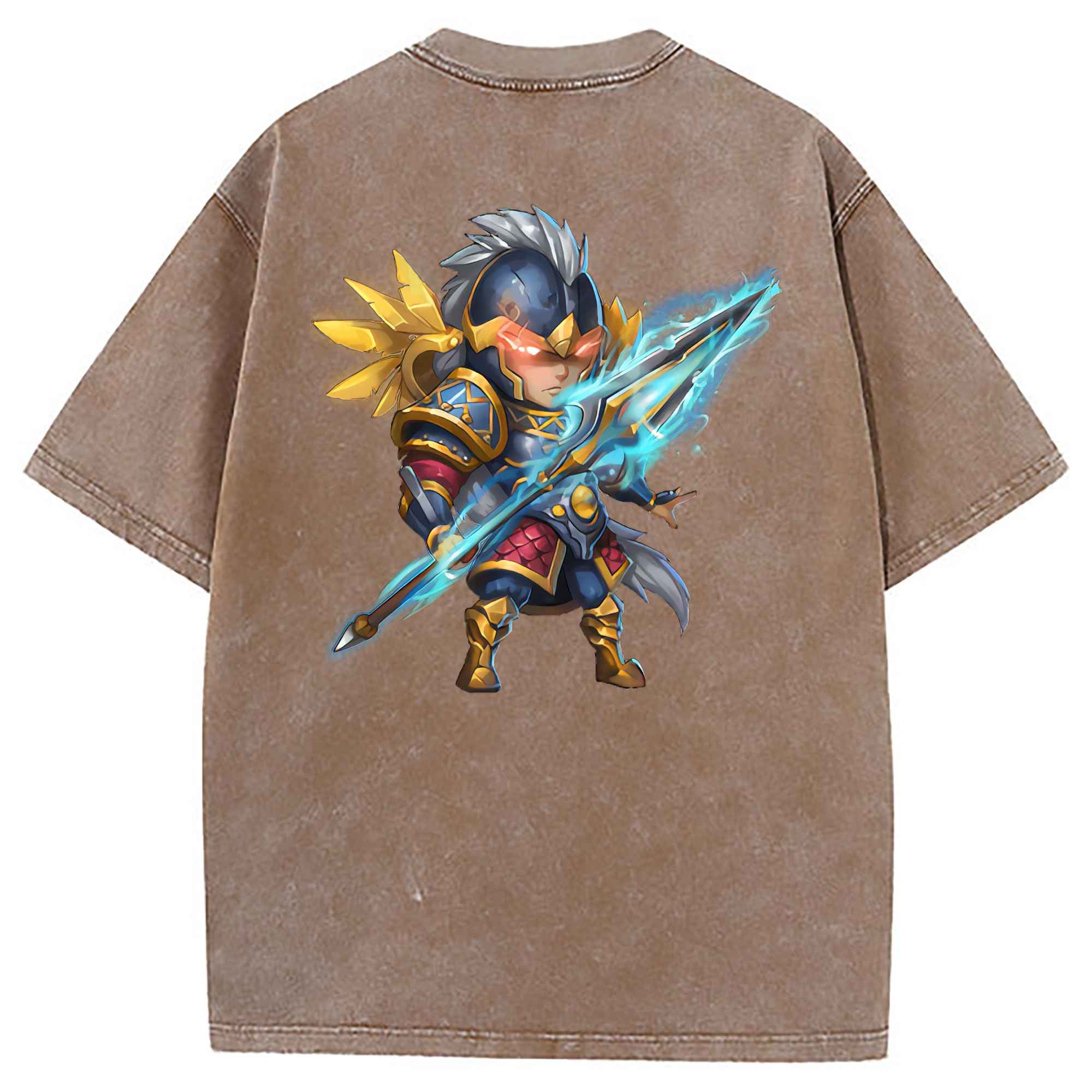 （画像用） リーグ・オブ・レジェンド League of Legends LOL 綿100% ヴィンテージ風 半袖Tシャツ（背面プリント）