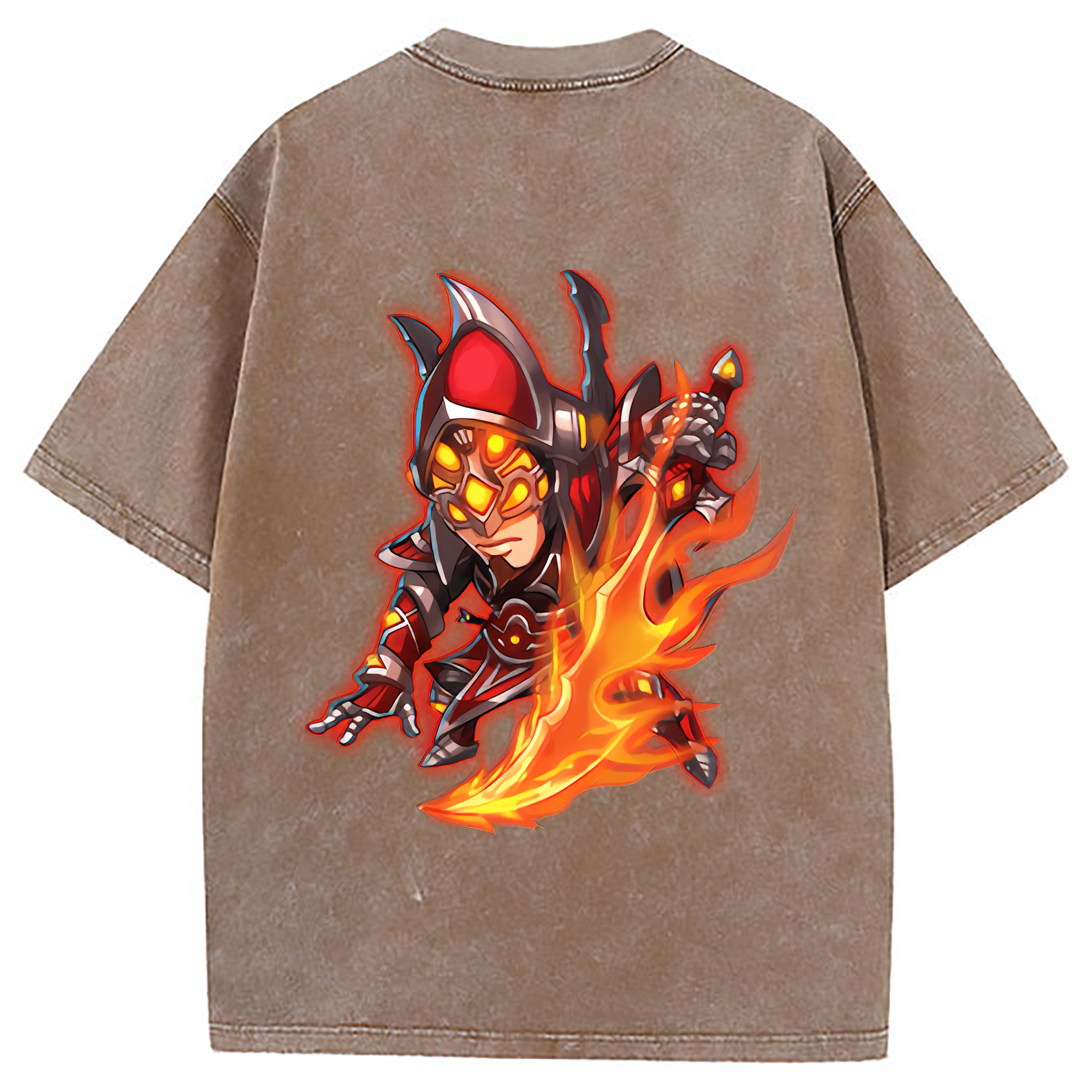 （画像用） リーグ・オブ・レジェンド League of Legends LOL 綿100% ヴィンテージ風 半袖Tシャツ（背面プリント）