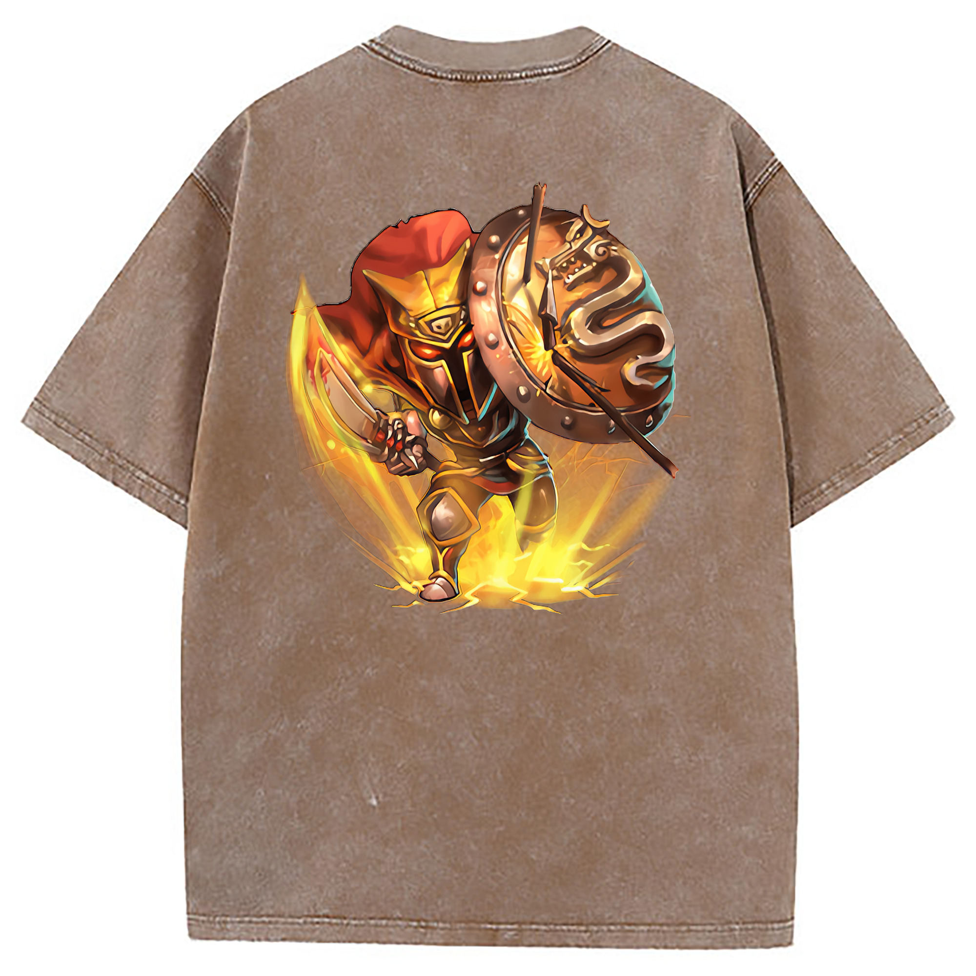 （画像用） リーグ・オブ・レジェンド League of Legends LOL 綿100% ヴィンテージ風 半袖Tシャツ（背面プリント）