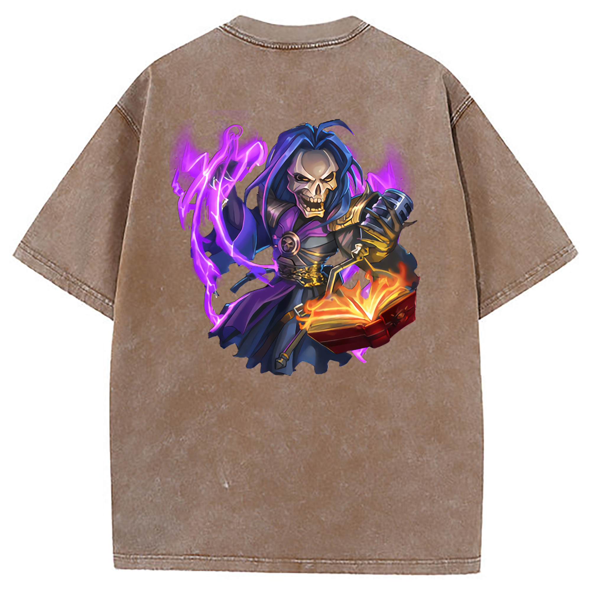 （画像用） リーグ・オブ・レジェンド League of Legends LOL 綿100% ヴィンテージ風 半袖Tシャツ（背面プリント）