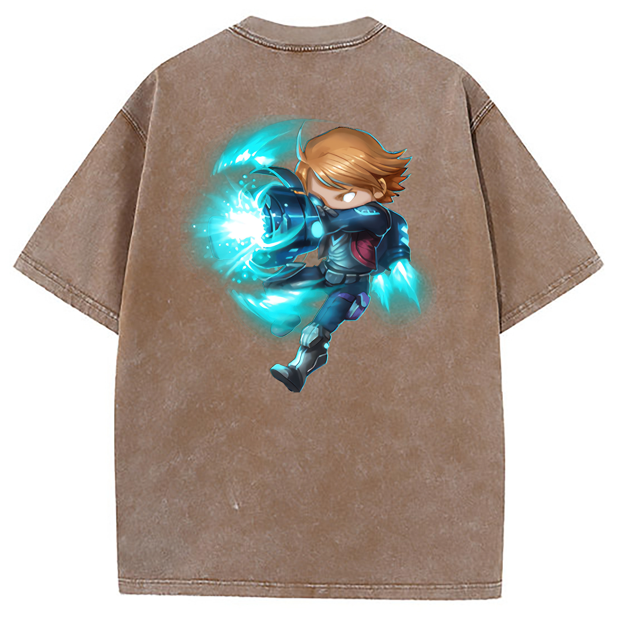 （画像用） リーグ・オブ・レジェンド League of Legends LOL 綿100% ヴィンテージ風 半袖Tシャツ（背面プリント）
