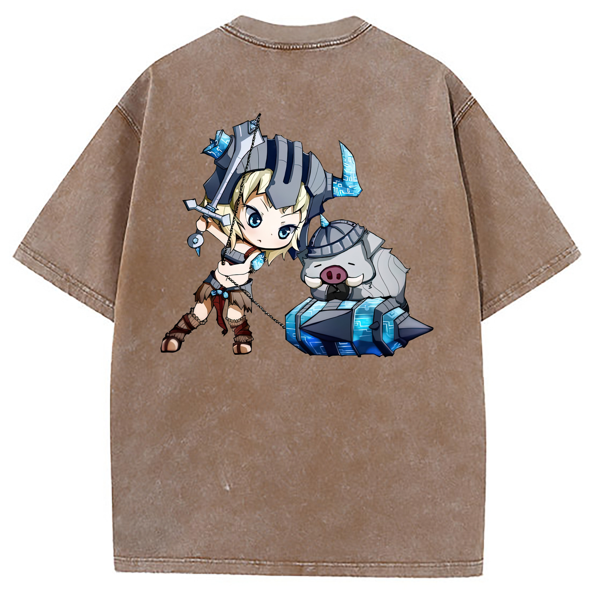 （画像用） リーグ・オブ・レジェンド League of Legends LOL 綿100% ヴィンテージ風 半袖Tシャツ（背面プリント）