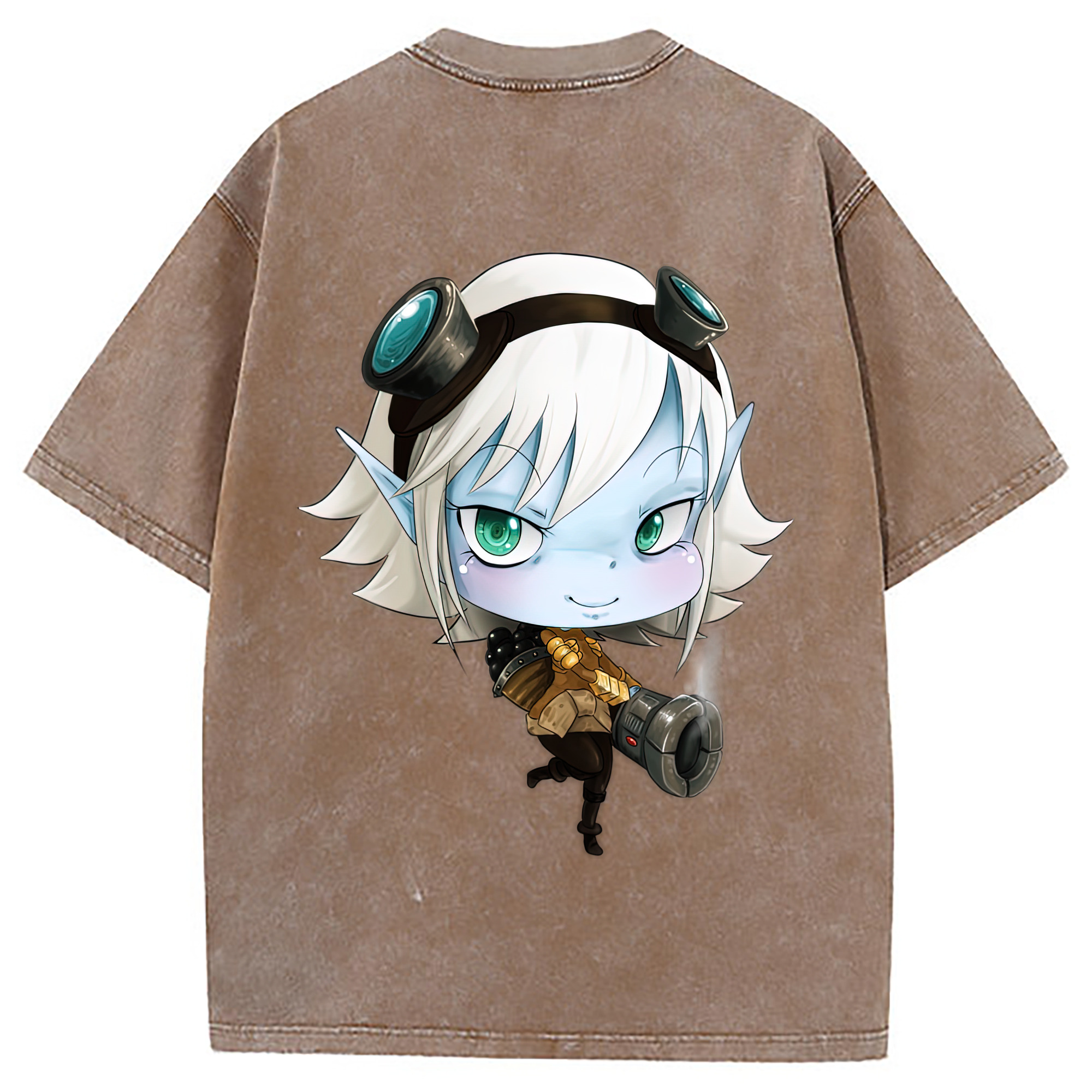 （画像用） リーグ・オブ・レジェンド League of Legends LOL 綿100% ヴィンテージ風 半袖Tシャツ（背面プリント）