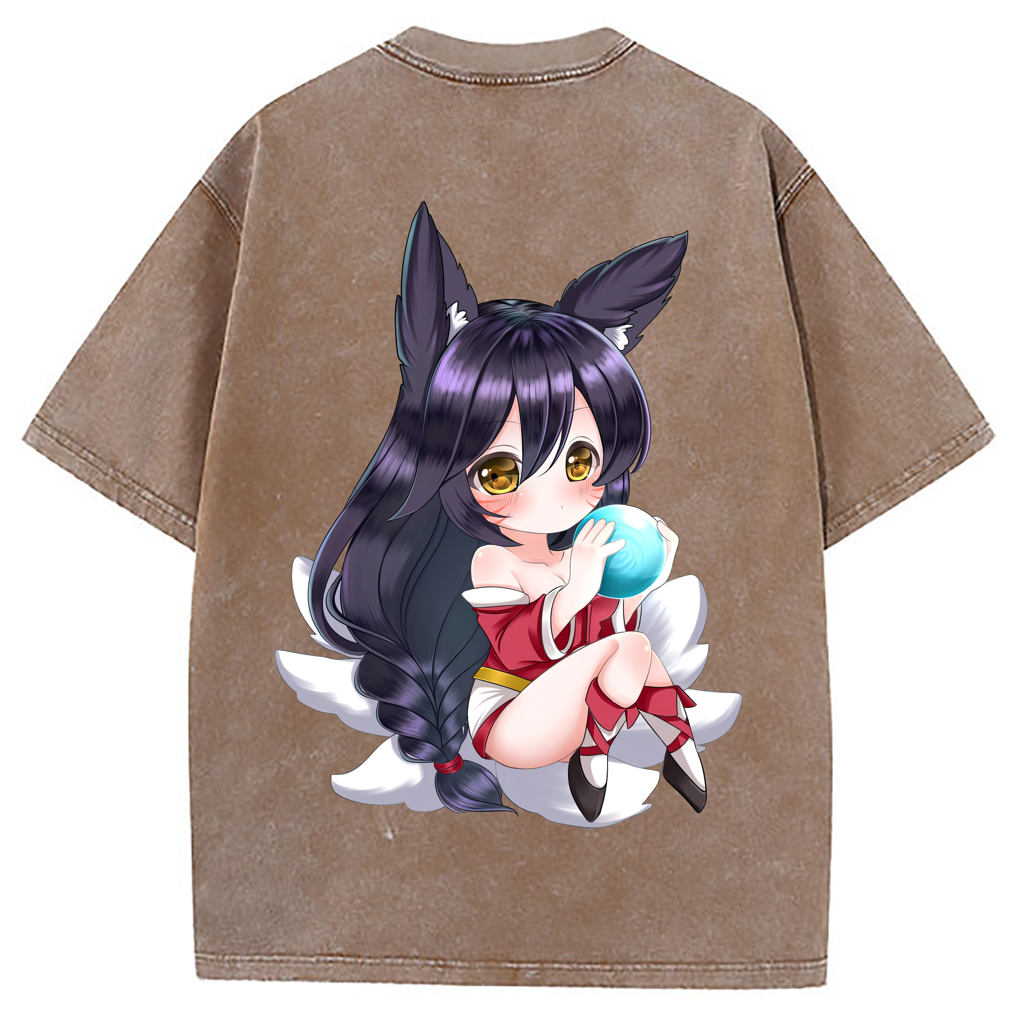 （画像用） リーグ・オブ・レジェンド League of Legends LOL 綿100% ヴィンテージ風 半袖Tシャツ（背面プリント）