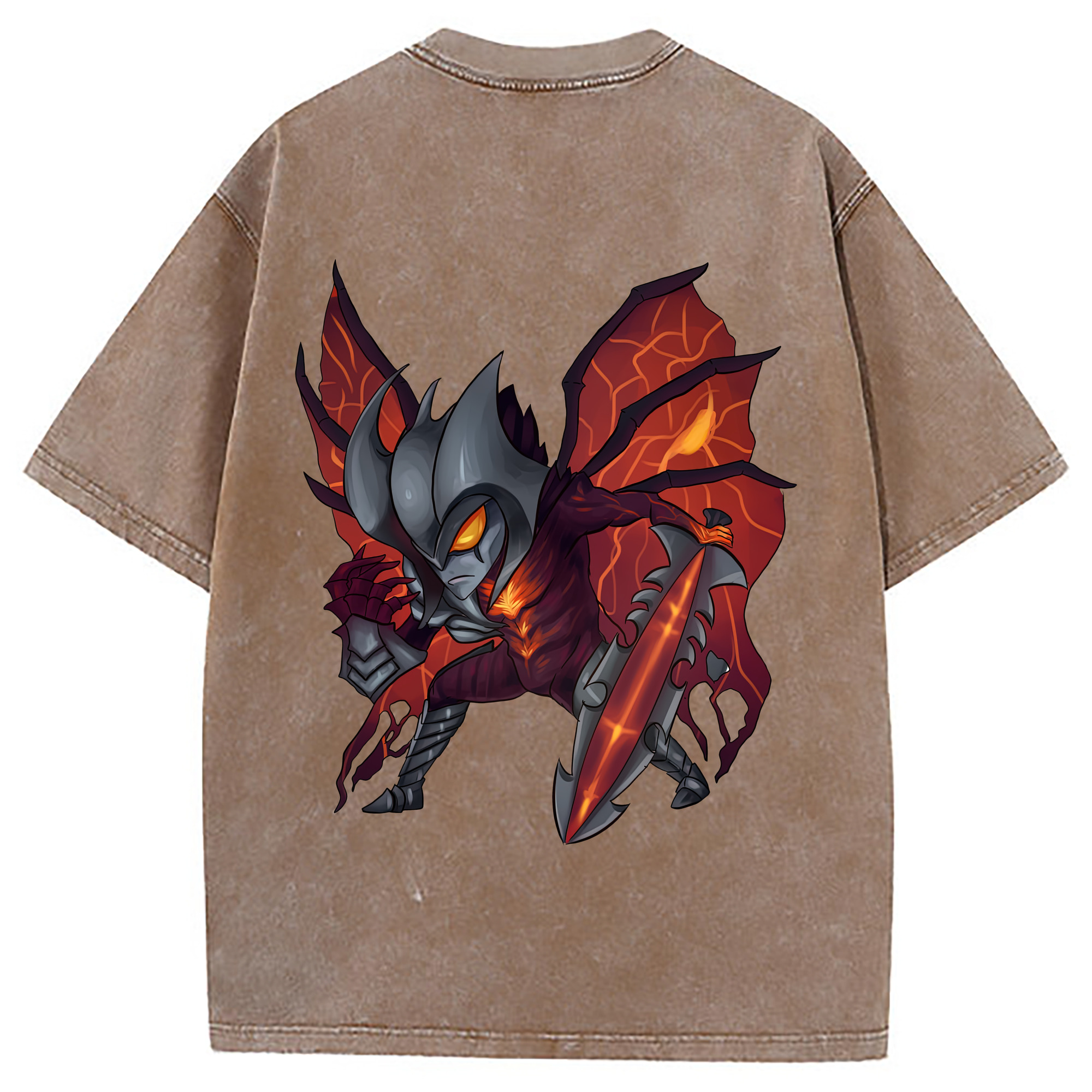 （画像用） リーグ・オブ・レジェンド League of Legends LOL 綿100% ヴィンテージ風 半袖Tシャツ（背面プリント）