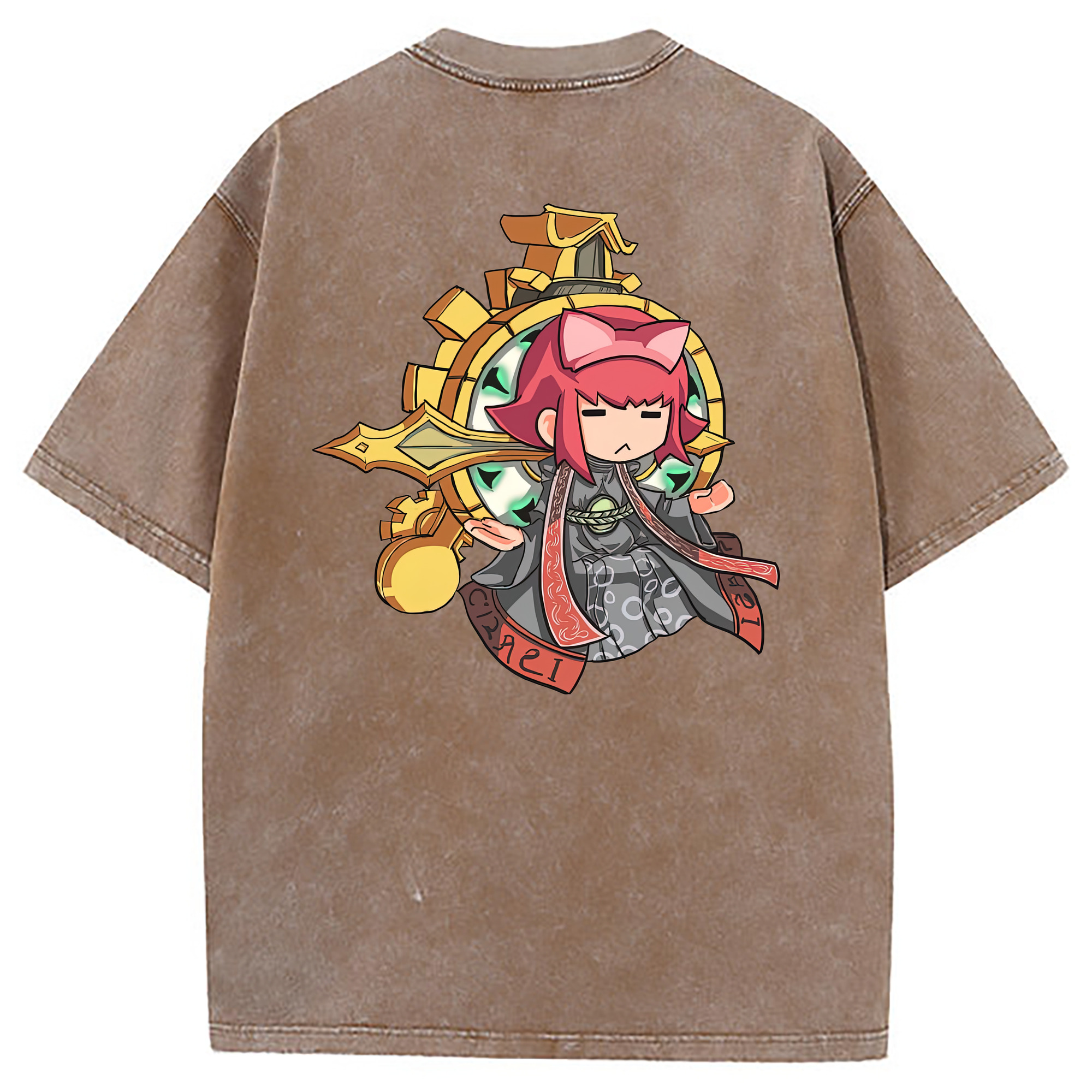 （画像用） リーグ・オブ・レジェンド League of Legends LOL 綿100% ヴィンテージ風 半袖Tシャツ（背面プリント）