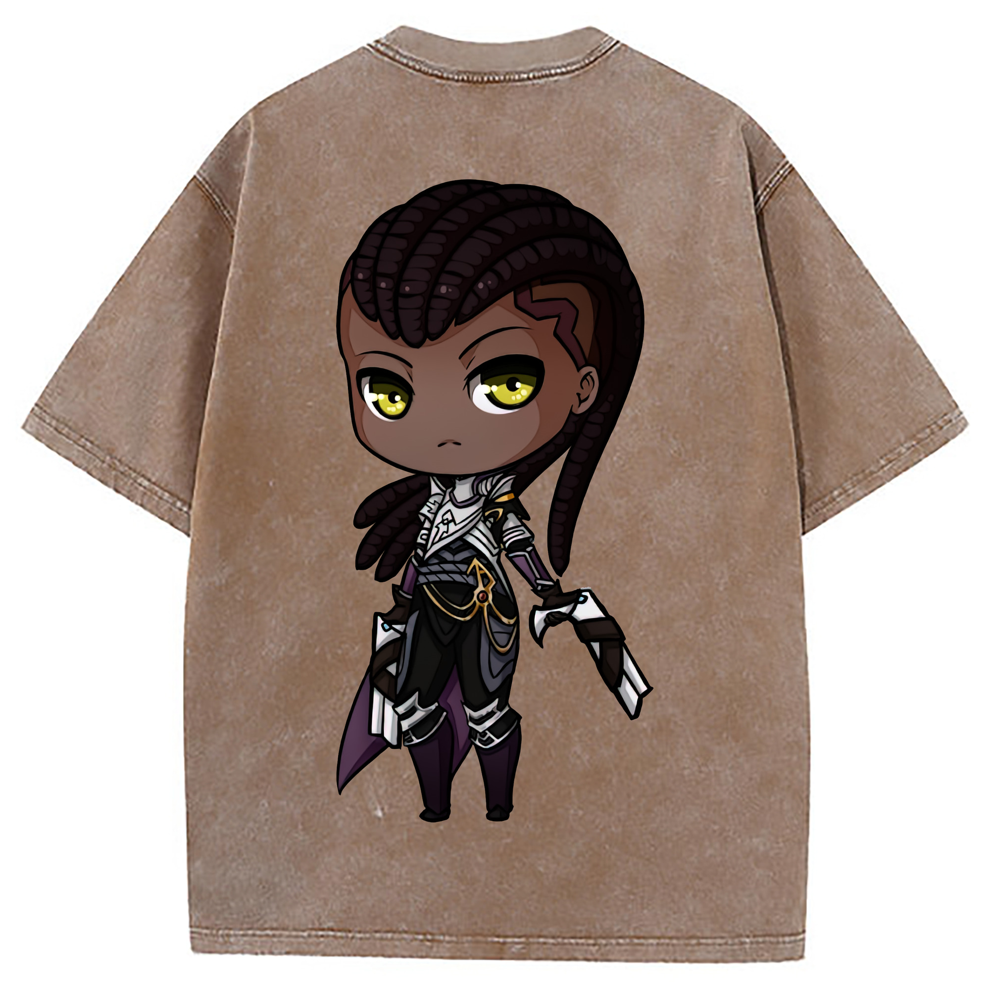 （画像用） リーグ・オブ・レジェンド League of Legends LOL 綿100% ヴィンテージ風 半袖Tシャツ（背面プリント）