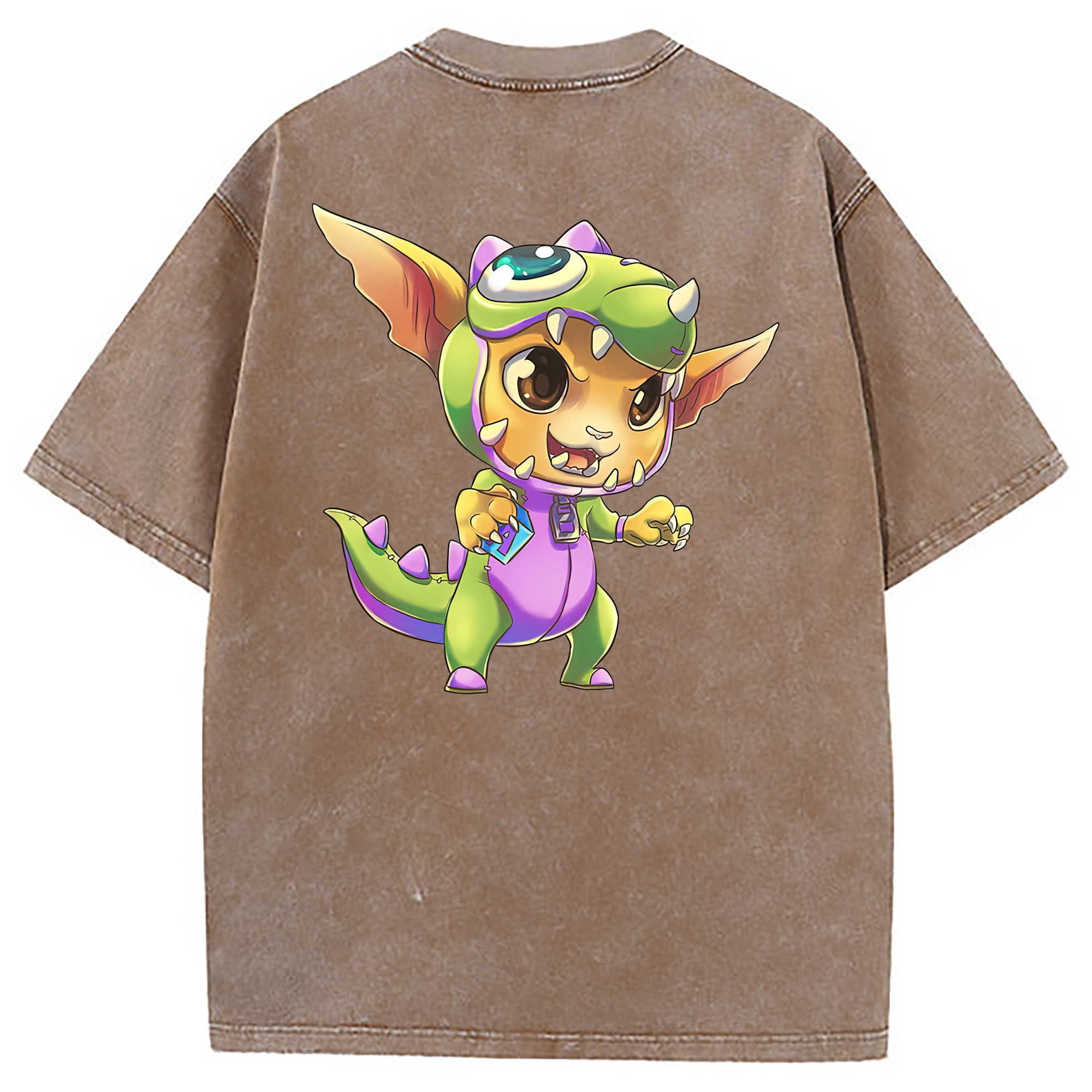 （画像用） リーグ・オブ・レジェンド League of Legends LOL 綿100% ヴィンテージ風 半袖Tシャツ（背面プリント）