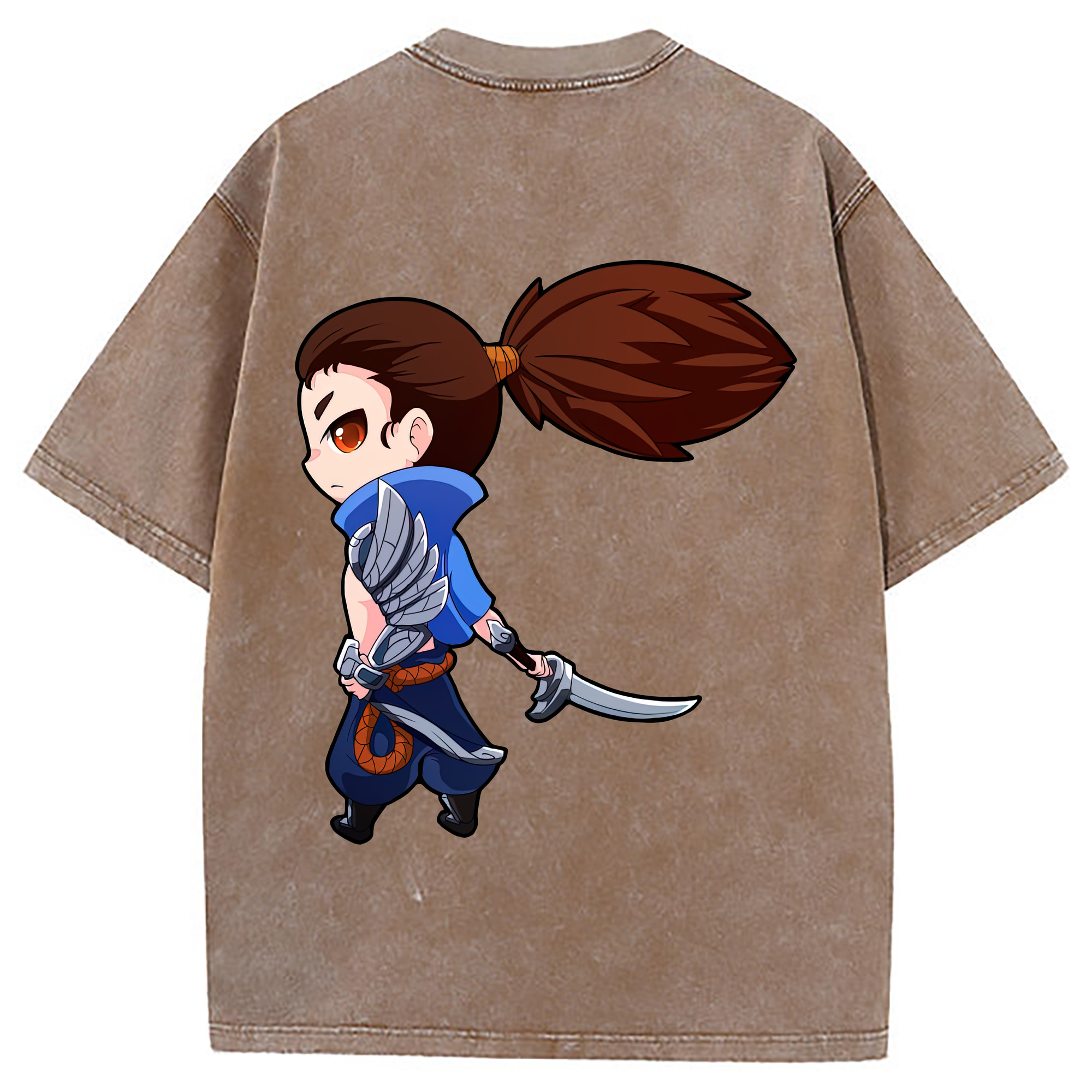 （画像用） リーグ・オブ・レジェンド League of Legends LOL 綿100% ヴィンテージ風 半袖Tシャツ（背面プリント）